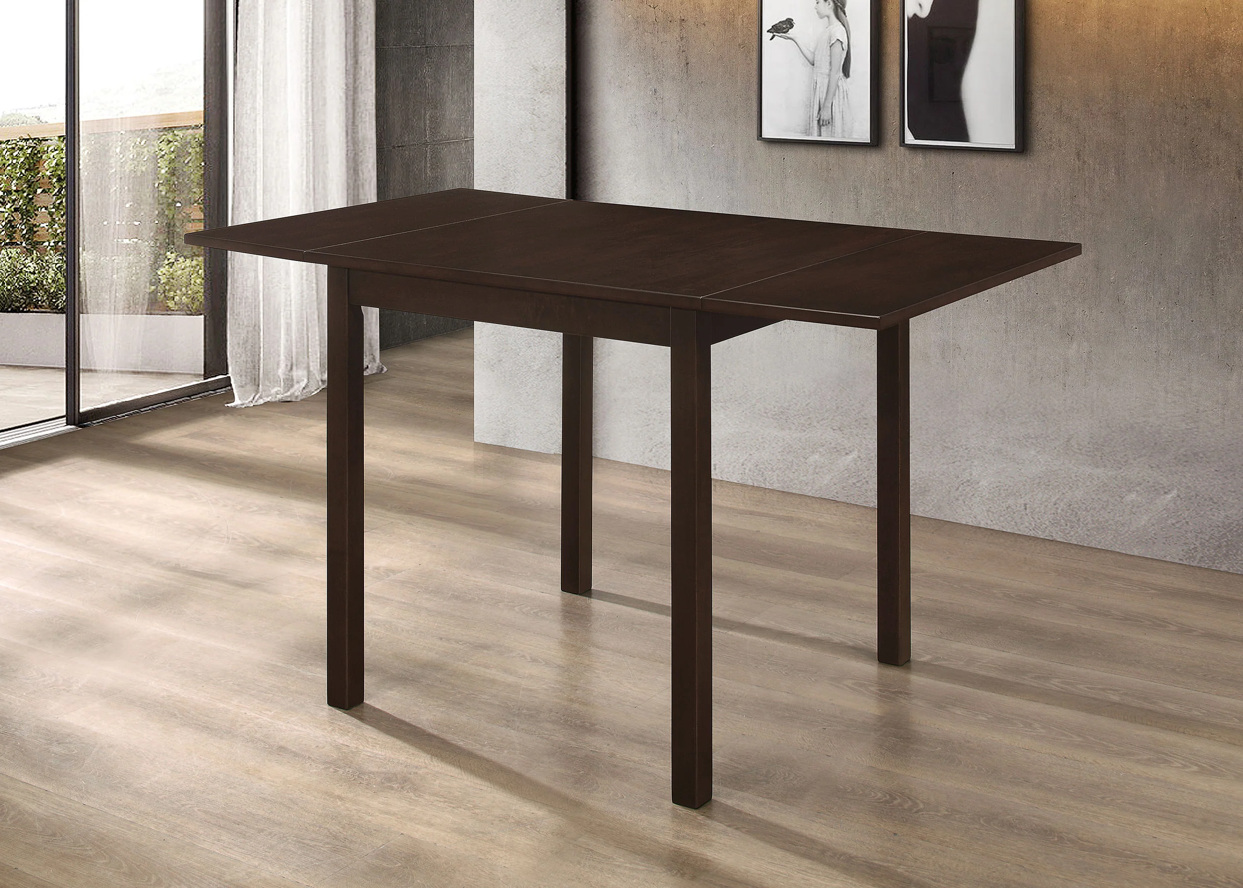 Kelso Rectangular 52-inch Extension Dining Table Cappuccino - Image 3