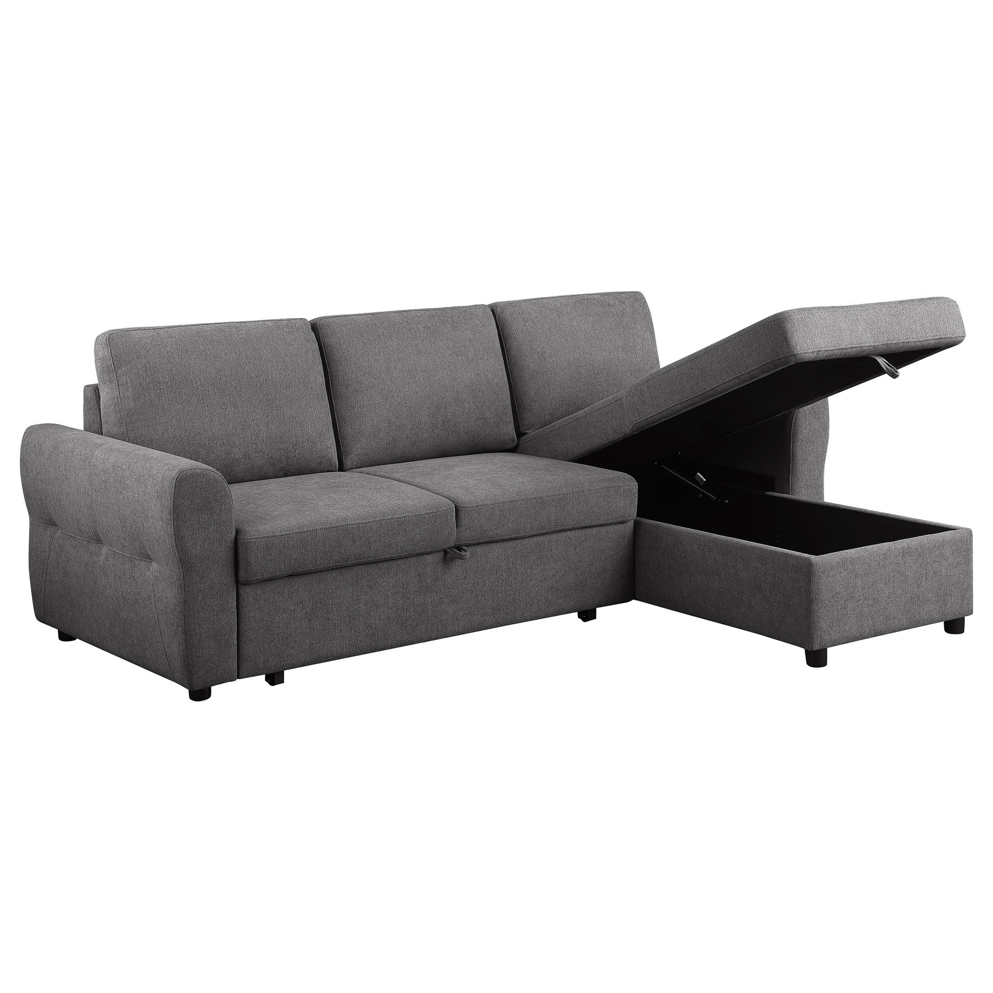 Kenna- Sleeper Sectional Sofa With Storage Ottoman - Image 9