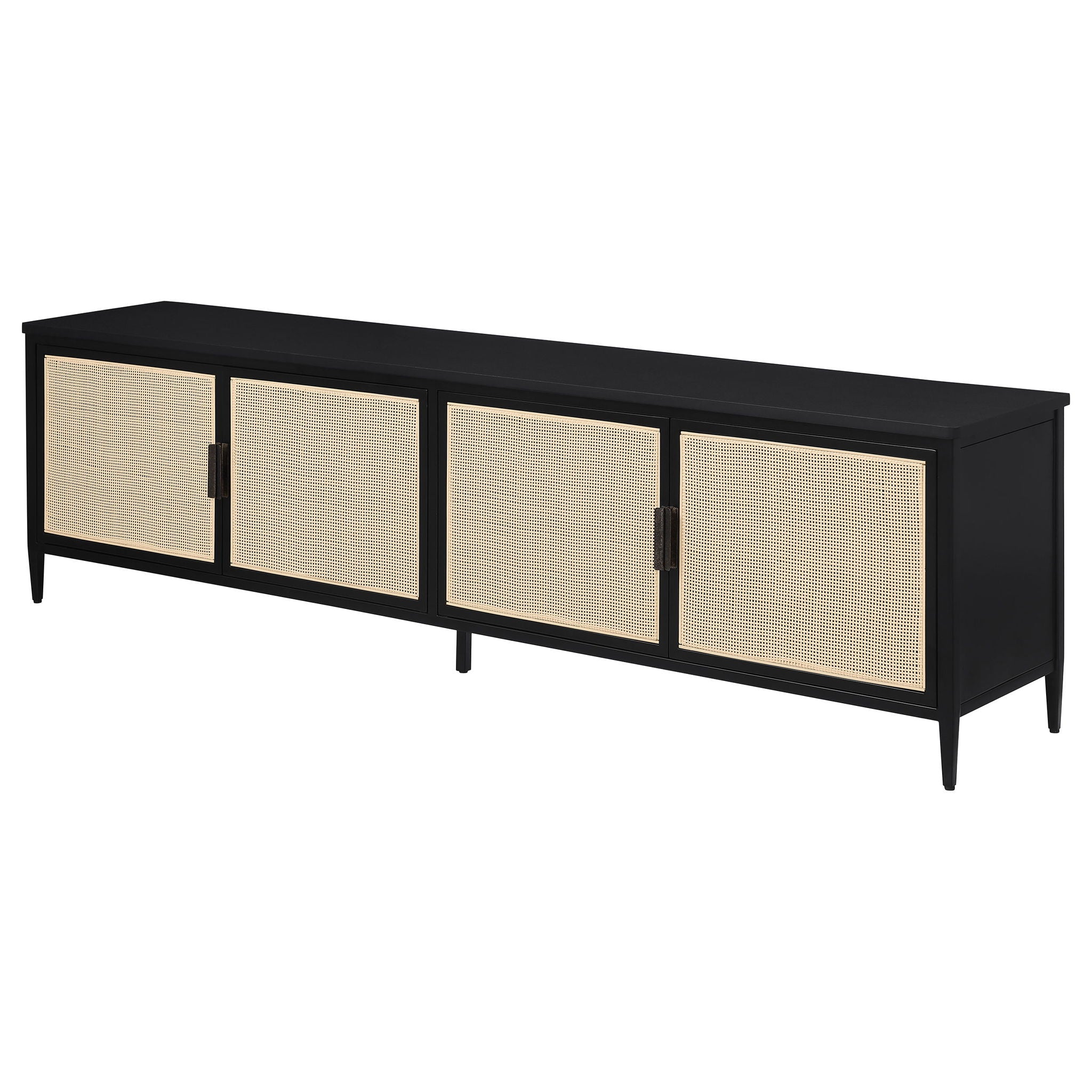 Kenneth - 4 Door TV Stand - Black - Image 5