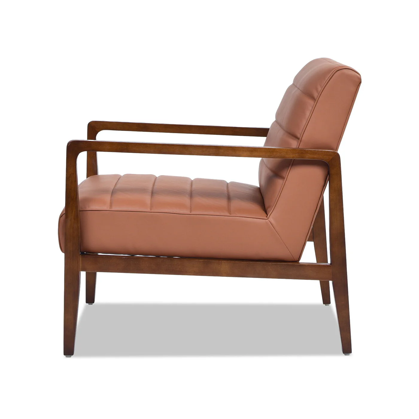 Kenneth - Modern Transitional Lounge Accent Chair - Brown - Image 2