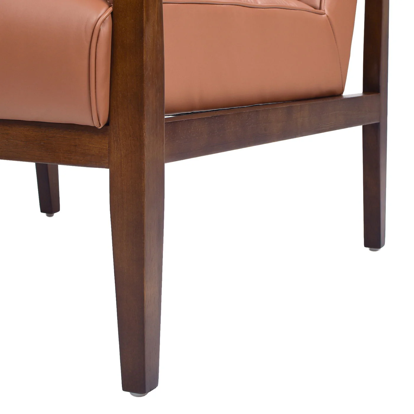 Kenneth - Modern Transitional Lounge Accent Chair - Brown - Image 3