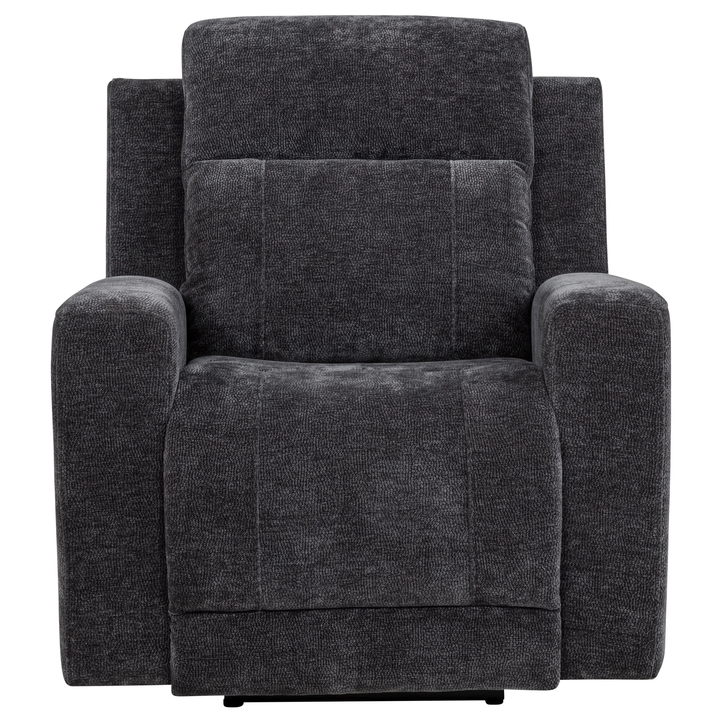Kennett Chenille Upholstered Power Recliner Chair Dark Grey - Image 5