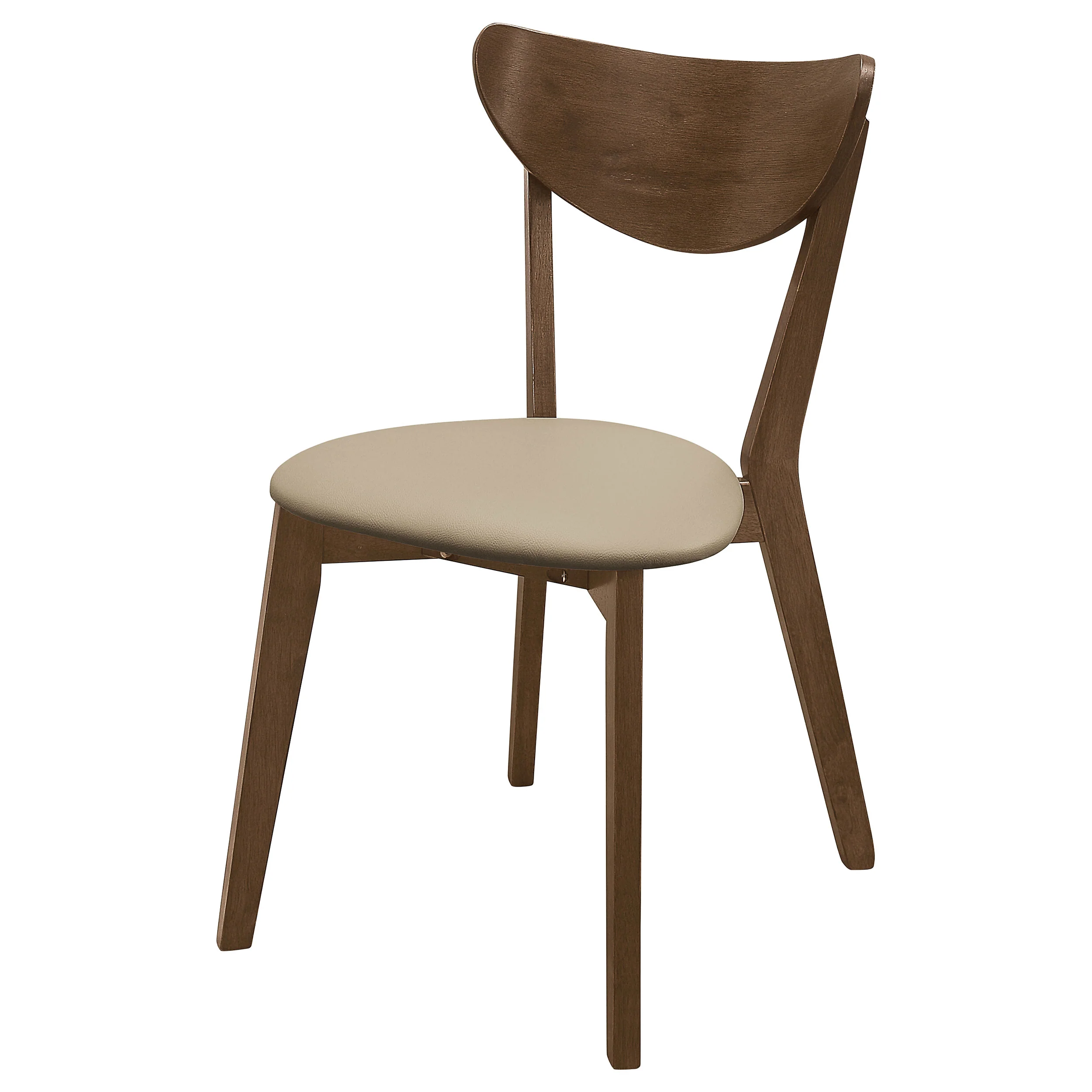Kersey Wood Dining Side Chair Chestnut Set of 2 - Image 3