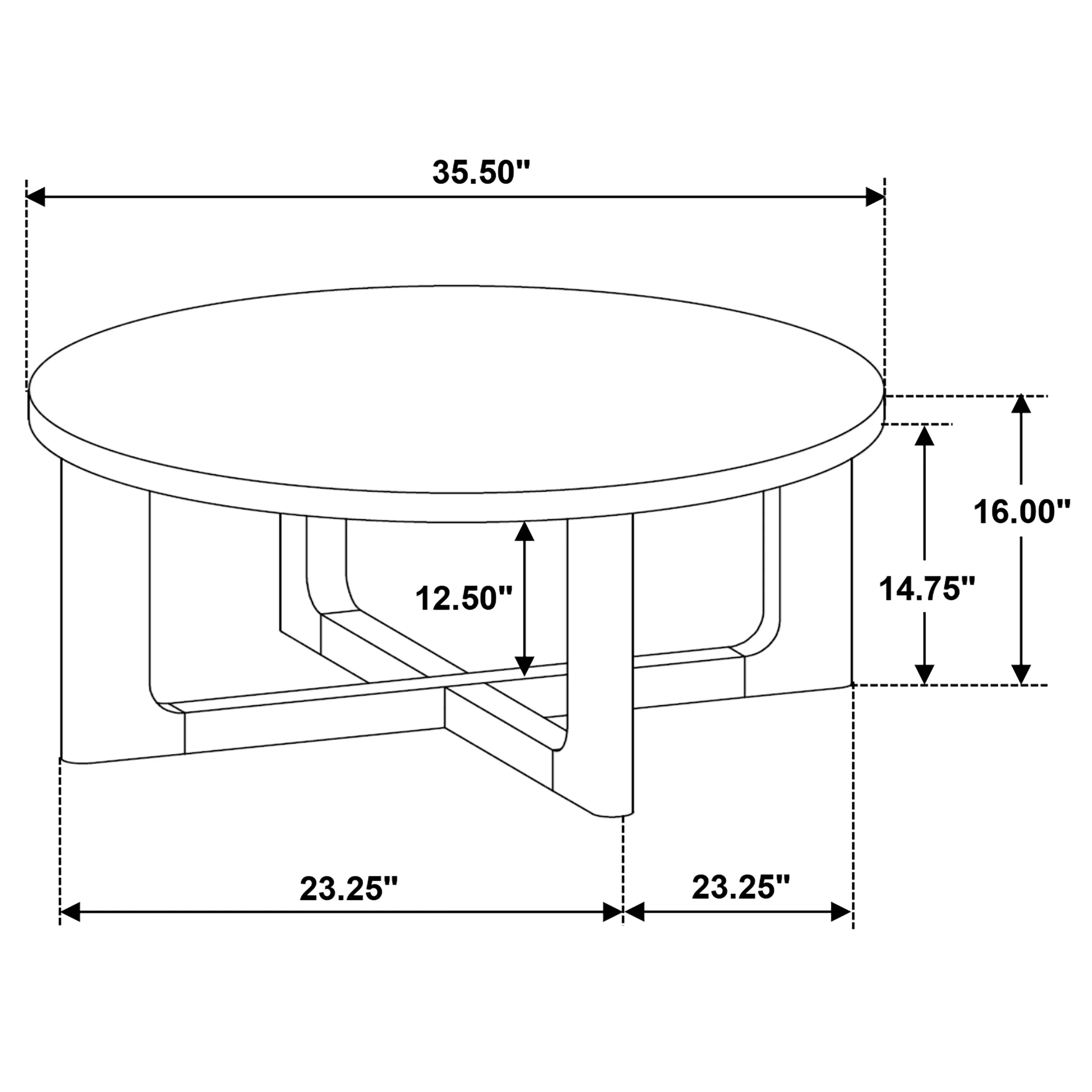Kessler 2-Piece Round Sculptural Wood Coffee Table Set, Brown - Image 11