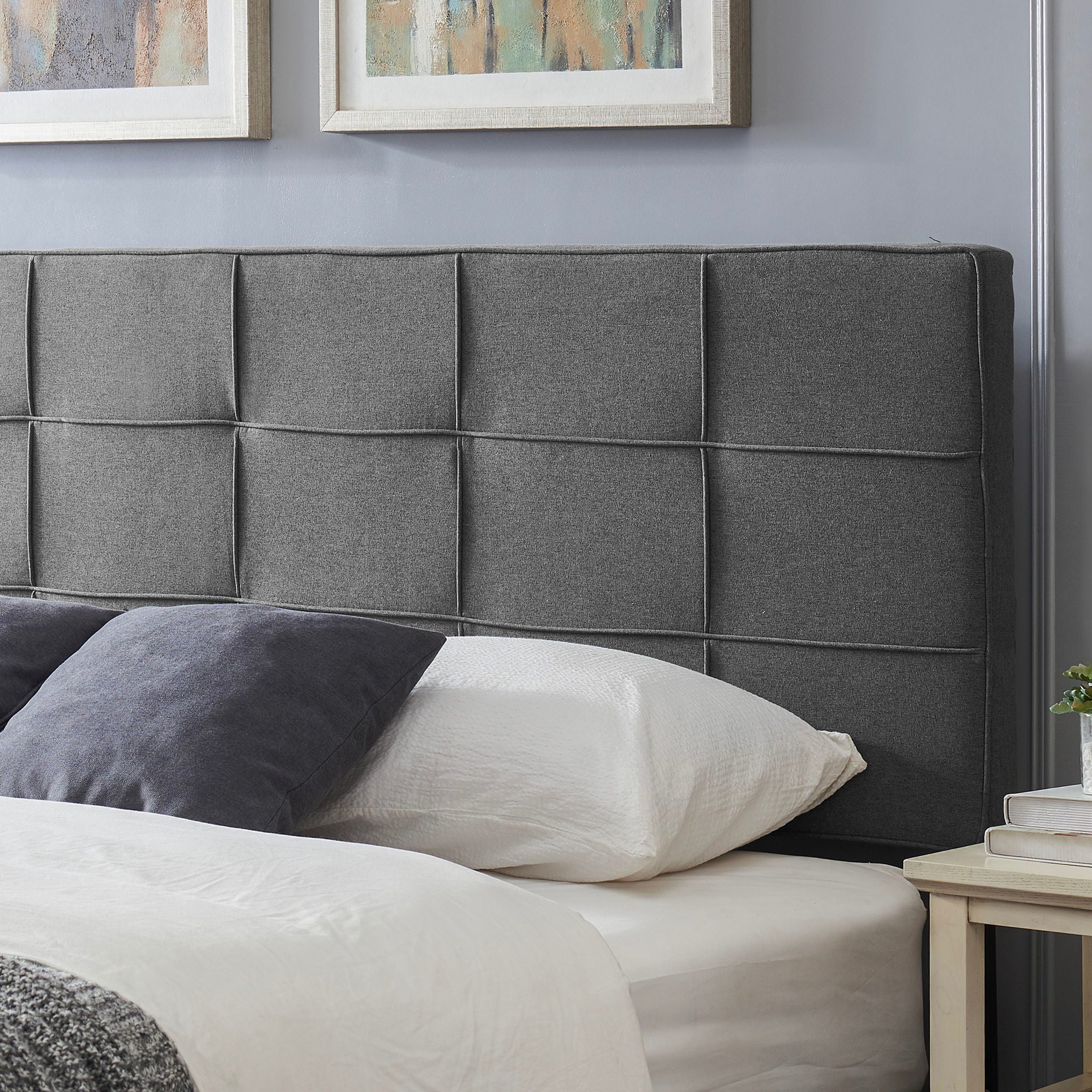 King / California King Sized Headboard - Charcoal Gray - Image 3