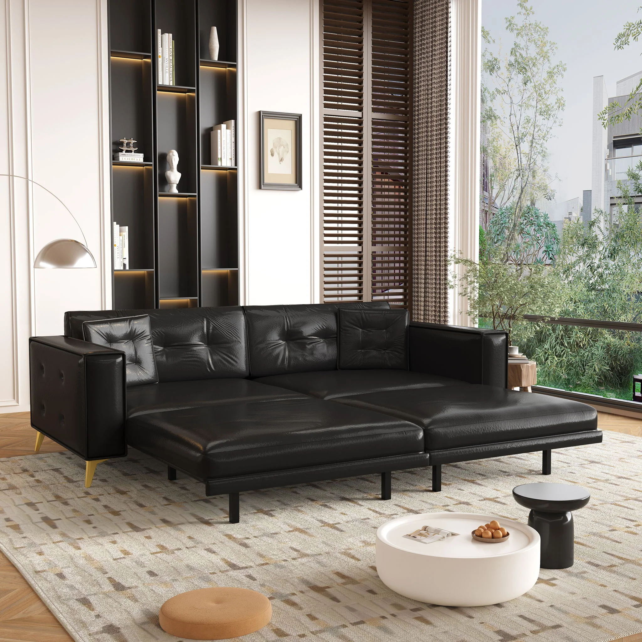King Size Pull Out Sofa Bed 3 In 1 - Image 16