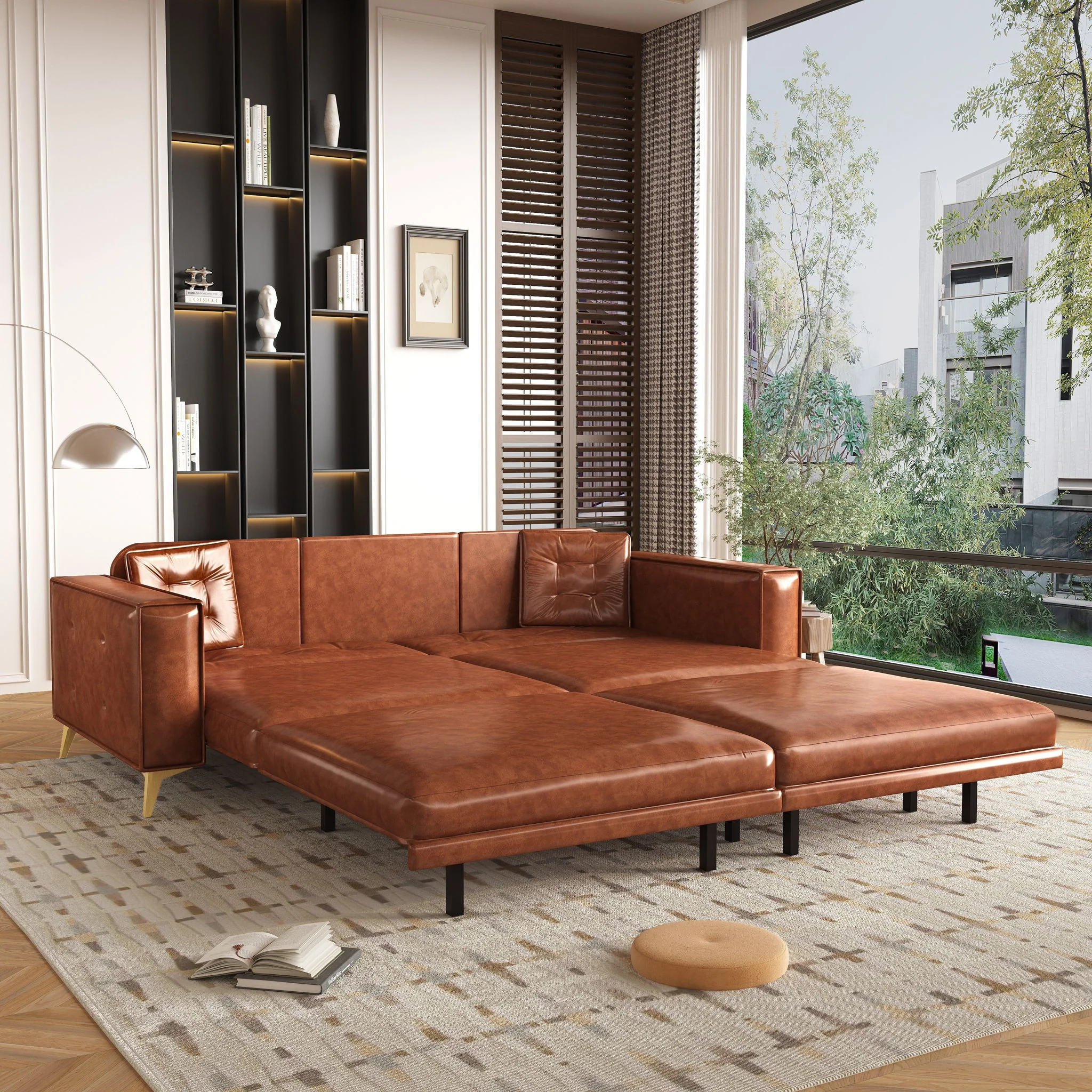 King Size Pull Out Sofa Bed 3 In 1 - Image 21