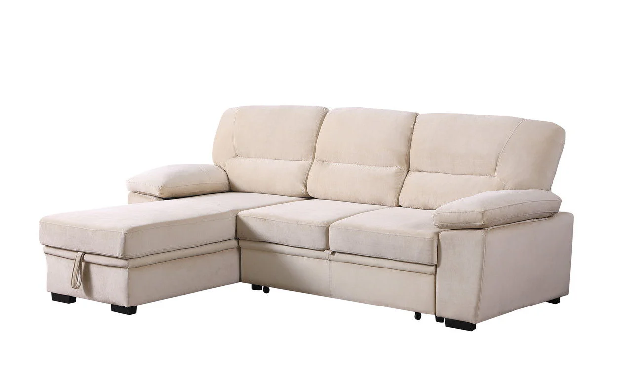 Kipling - Reversible Sleeper Sectional Sofa Chaise - Image 14