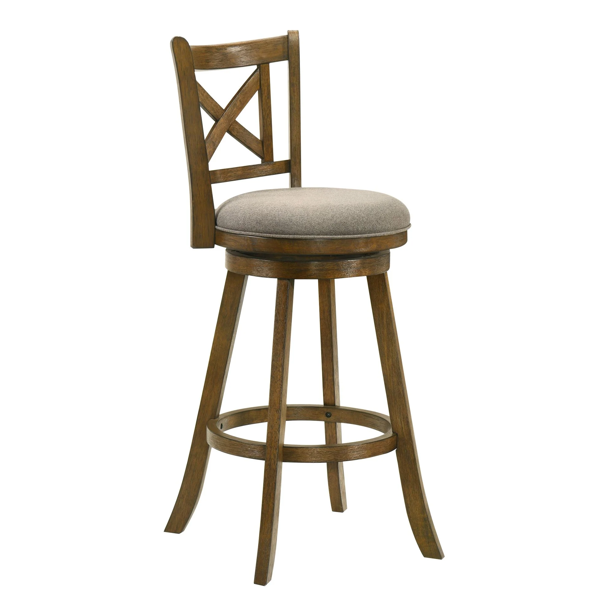 Kodi - Modern Farmhouse Swivel Wood Bar Height Kitchen Bar Stool - Image 14