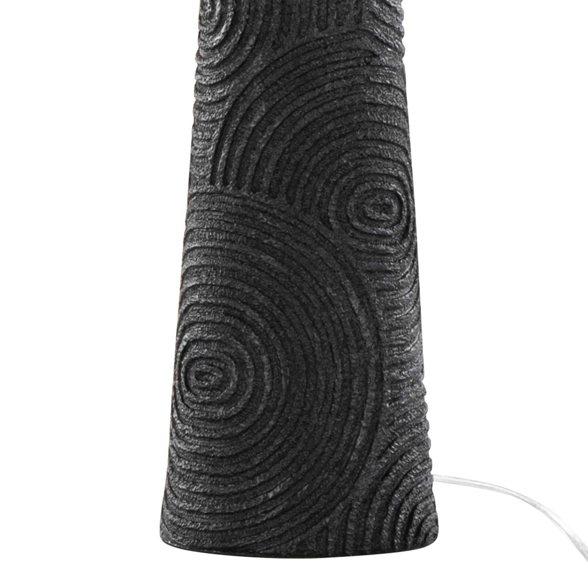 Kona - Contemporary Table Lamp (Set of 2) - Matte Black / Modern Brass / Natural - Image 2