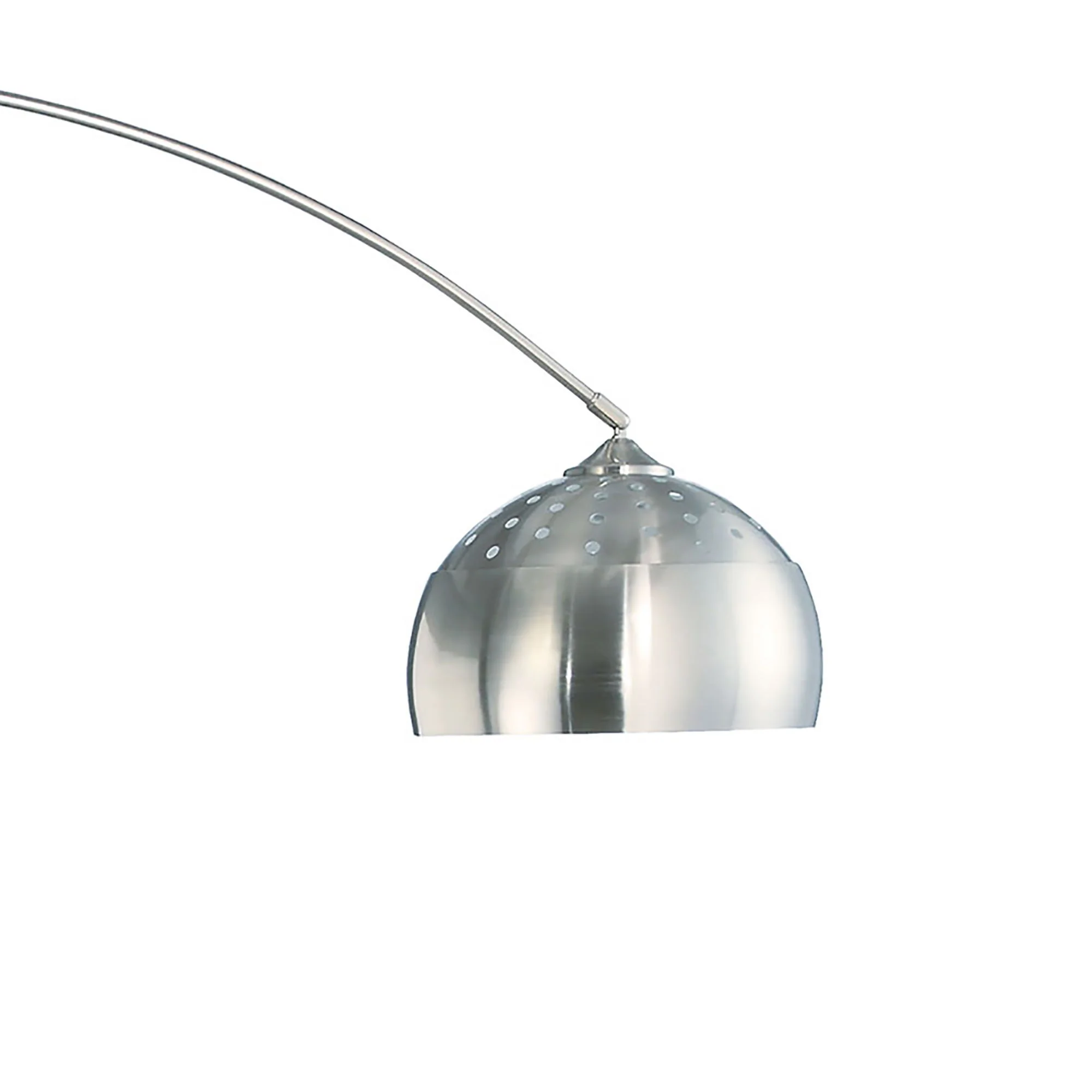 Krester - Dome Shade Arc Floor Lamp - Chrome - Image 2