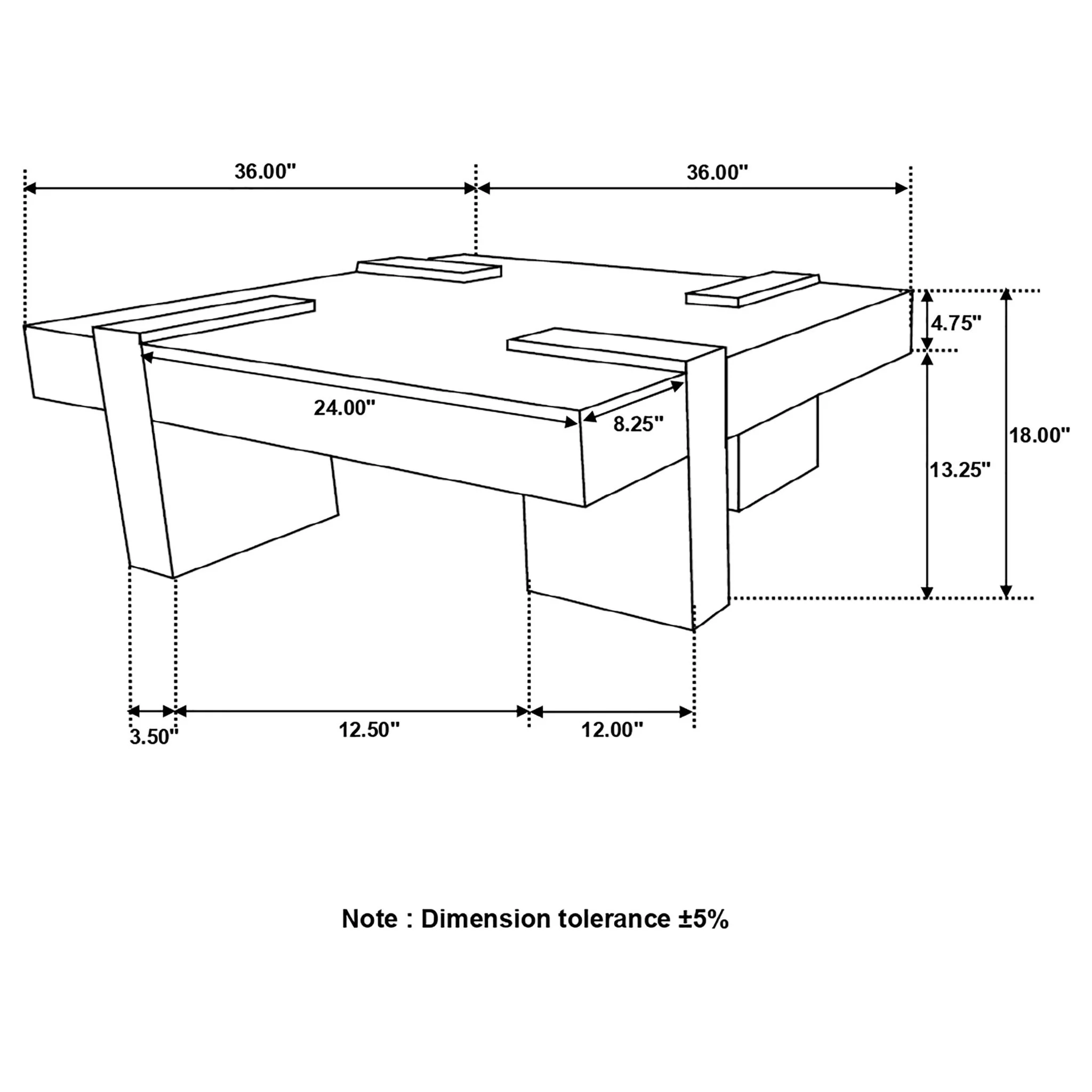 Kuboloa - Square Coffee Table - Natural - Image 5