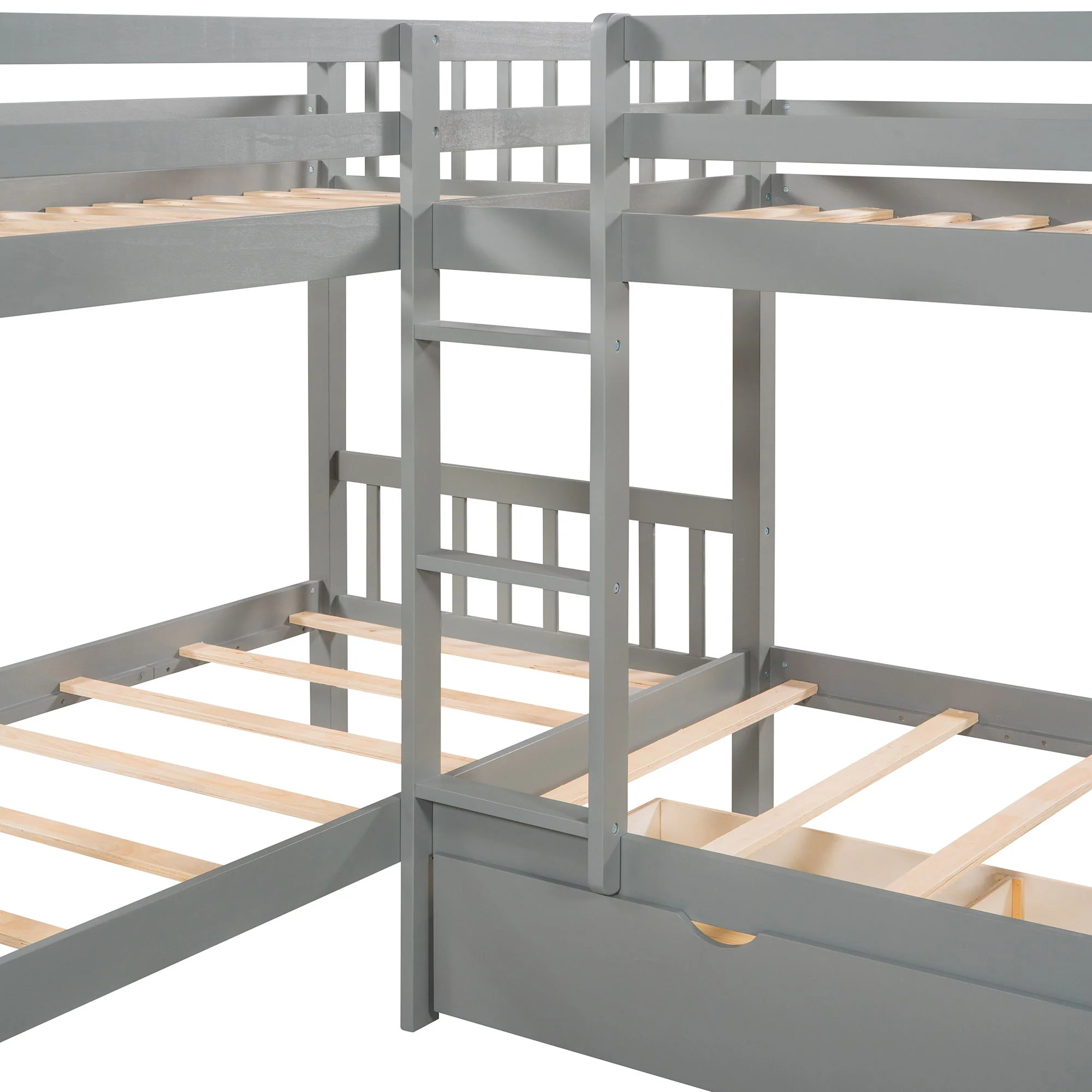 L Shaped Bunk Bed With Drawers - Image 6