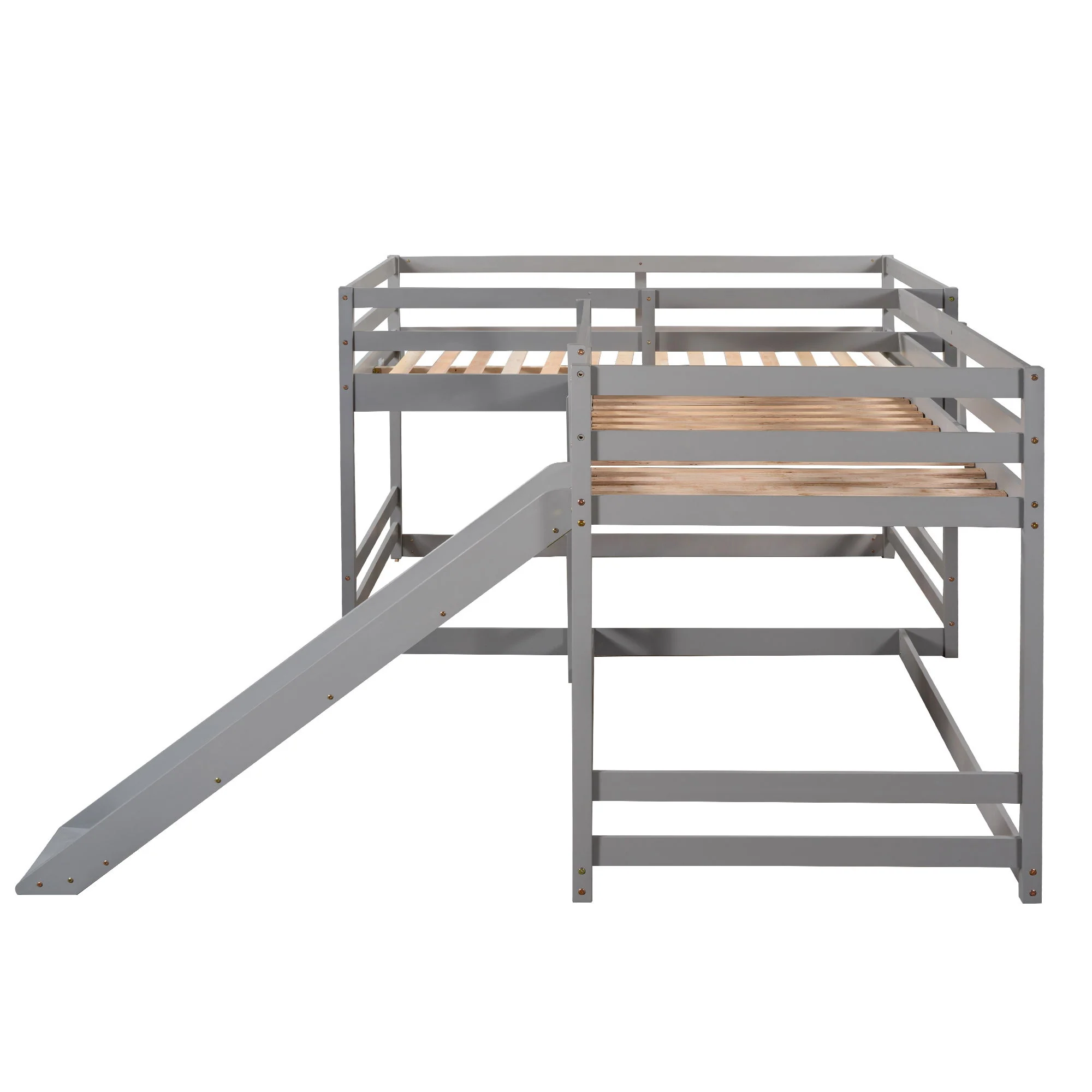 L-Shaped Bunk Bed With Slide And Short Ladder - Image 5