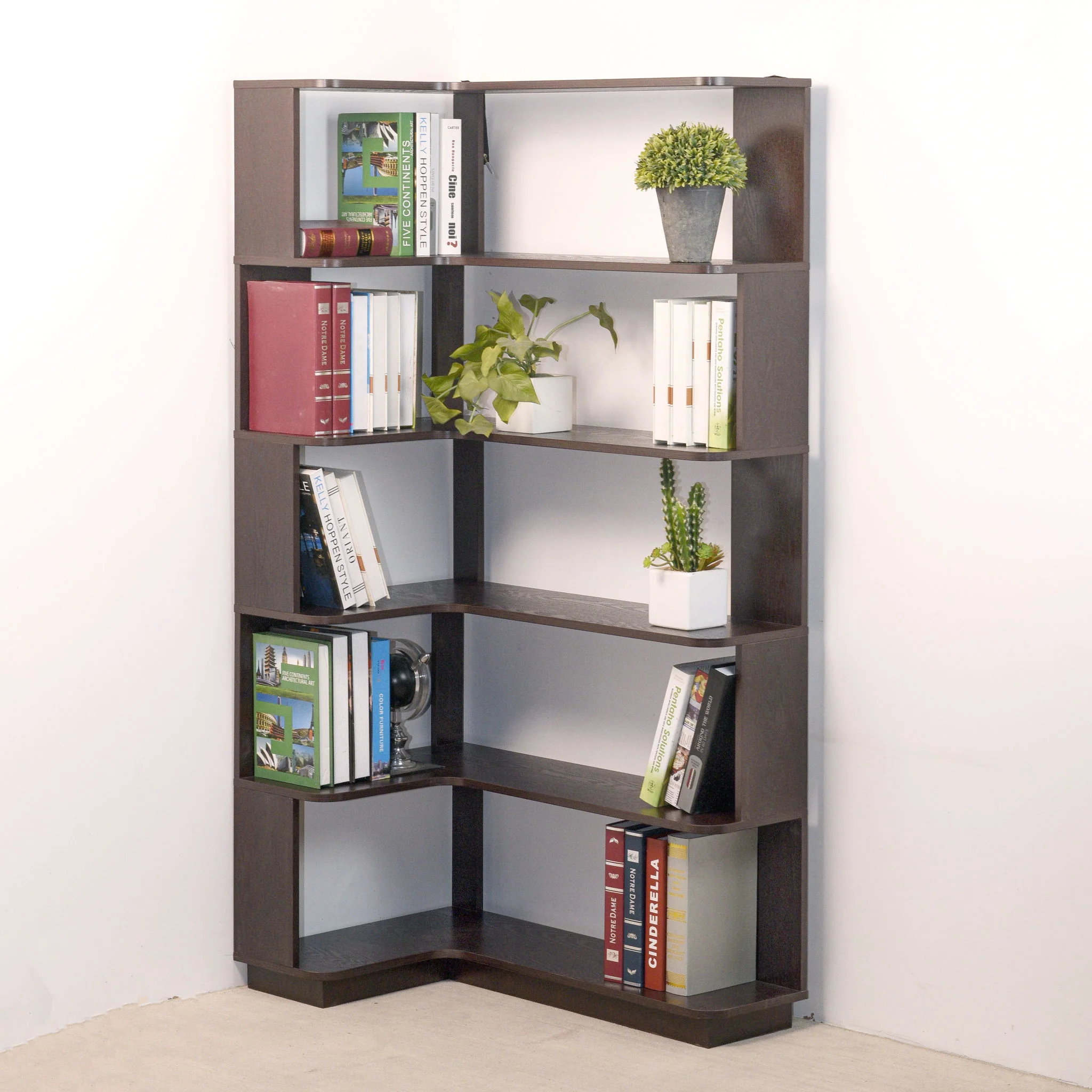 L-Shaped Corner Bookshelf - Image 50