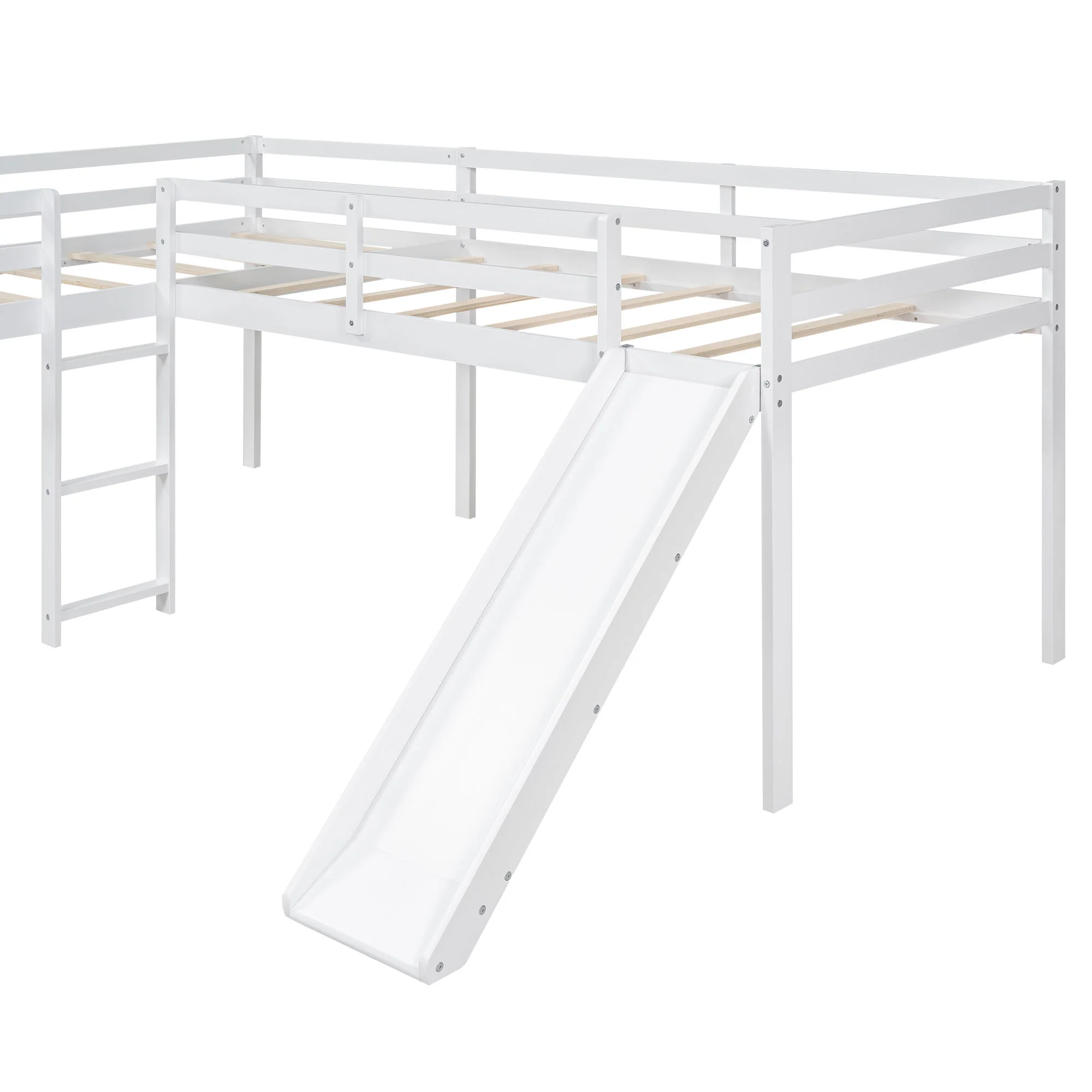 L Shaped Loft Bed With Ladder And Slide - Image 11