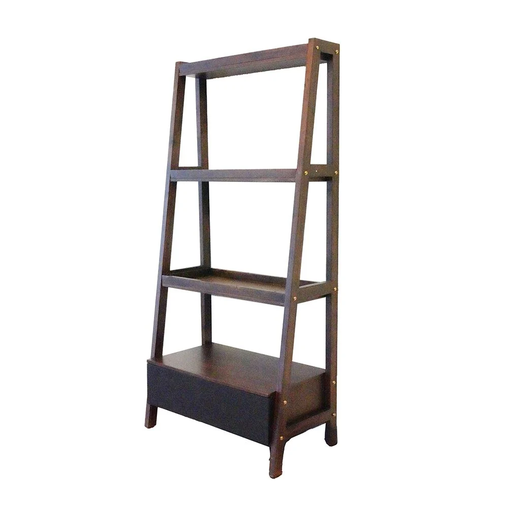 Ladder Shelf, Ladder Style Display Shelf - Natural Wood / Brown - Image 9