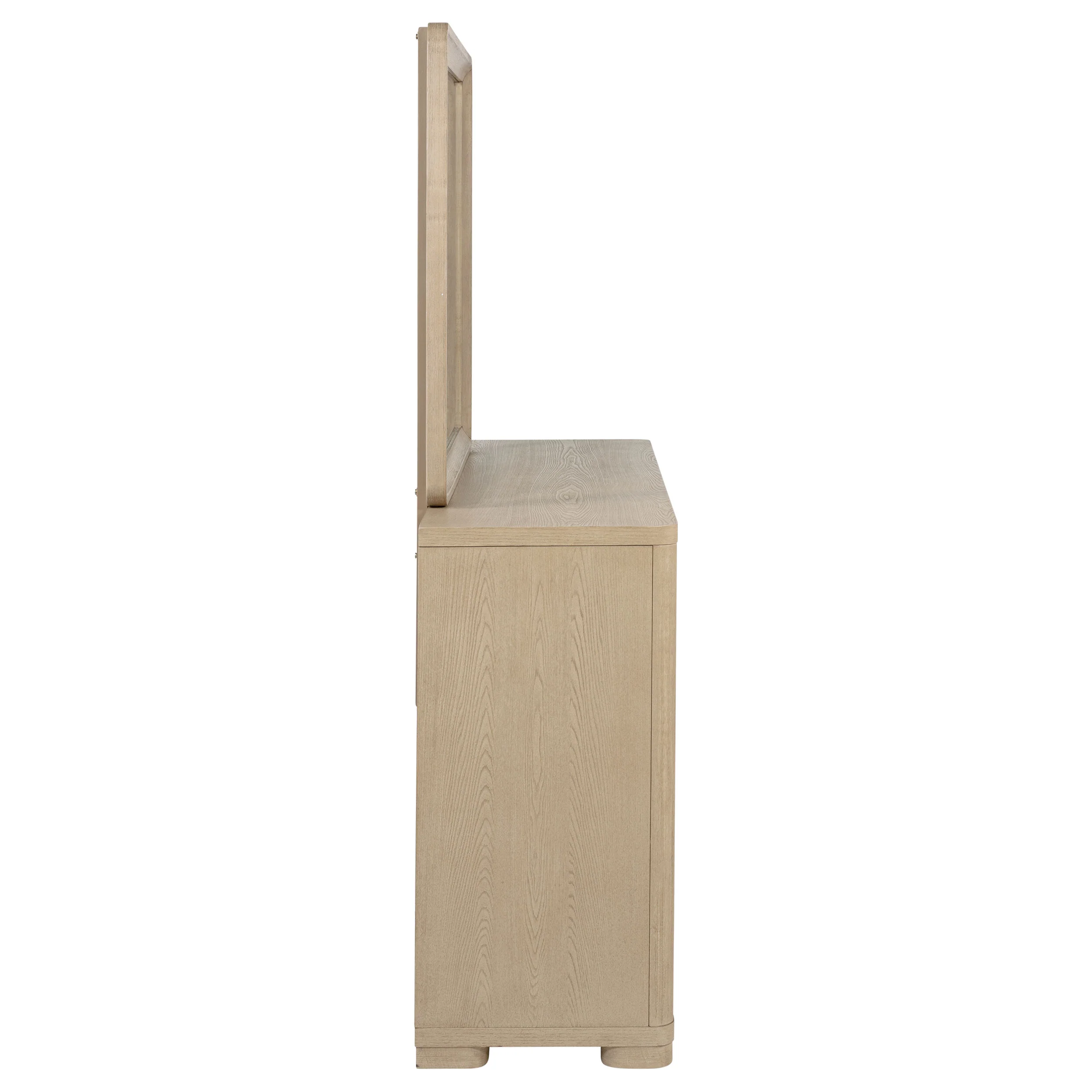 Ladera 6-Drawer Dresser with Mirror - Light Elm - Image 9