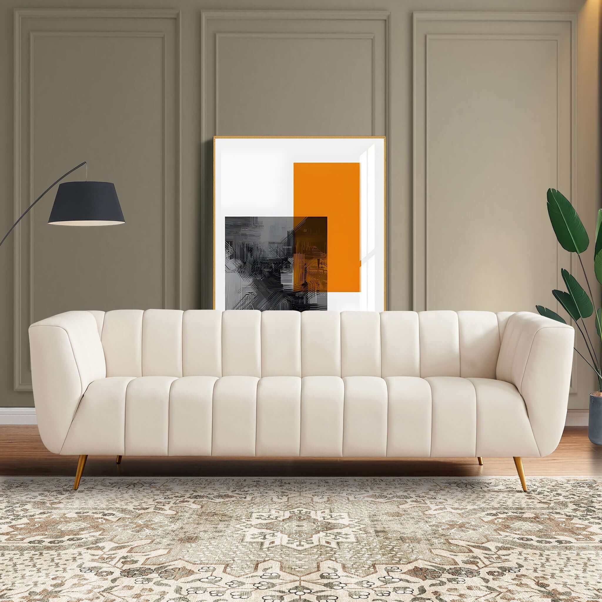 Lamattina - Genuine Italian Channel Tufted Sofa - Image 5