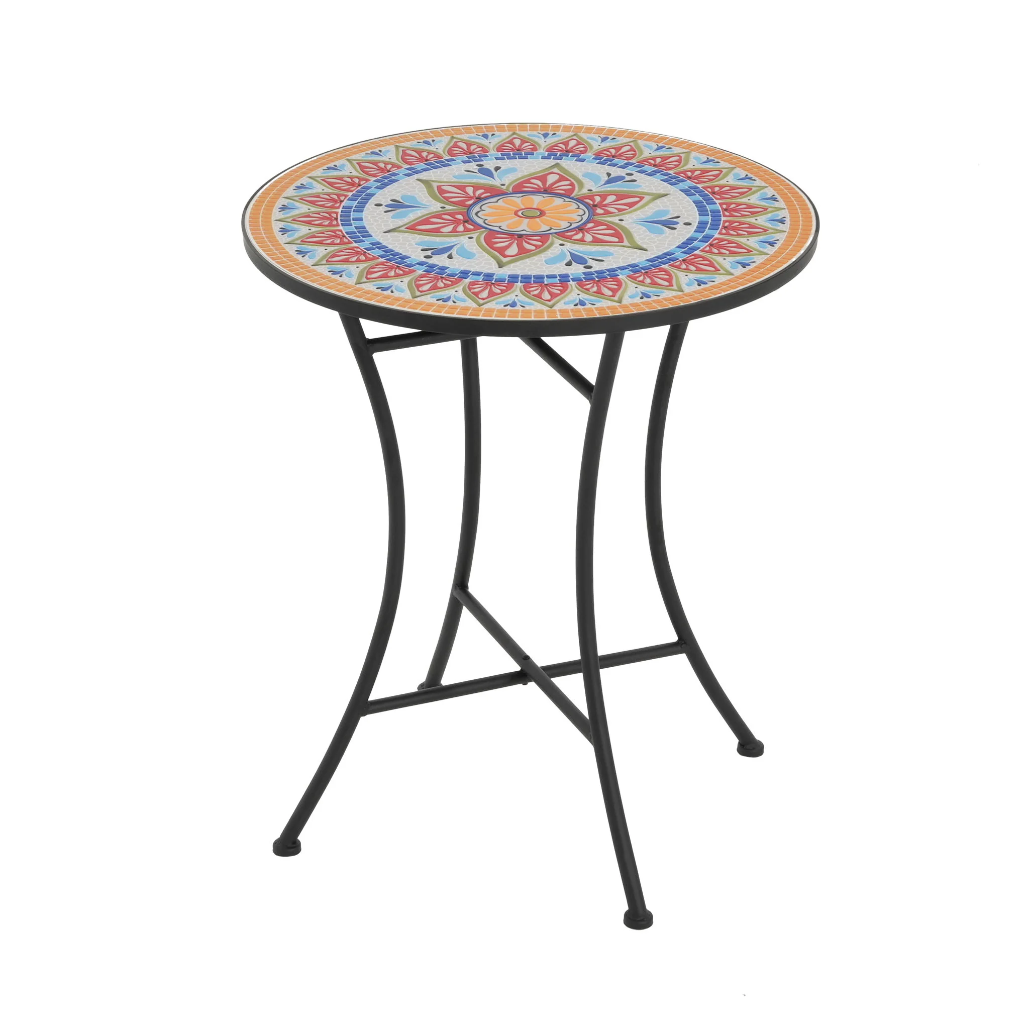 Lambert - Outdoor Chat Set - Black / Red - Image 9