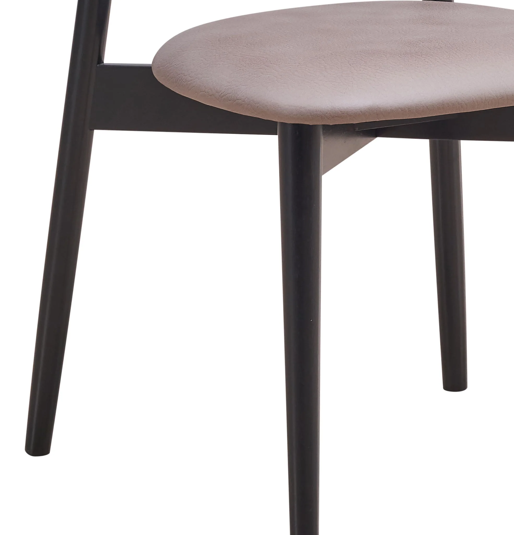 Lanae - Polished Microfiber Side Chair (Set of 2) - Gray - Image 4
