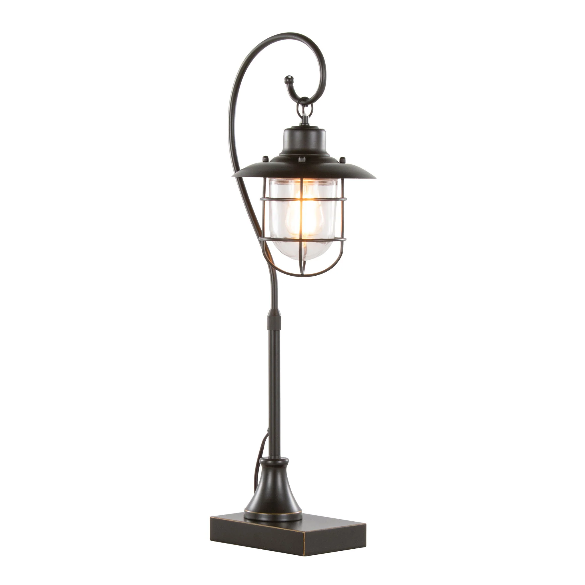 Landen - Contemporary Task Lamp (Set of 2) - Oil Rubbed Bronze / Clear - Image 5