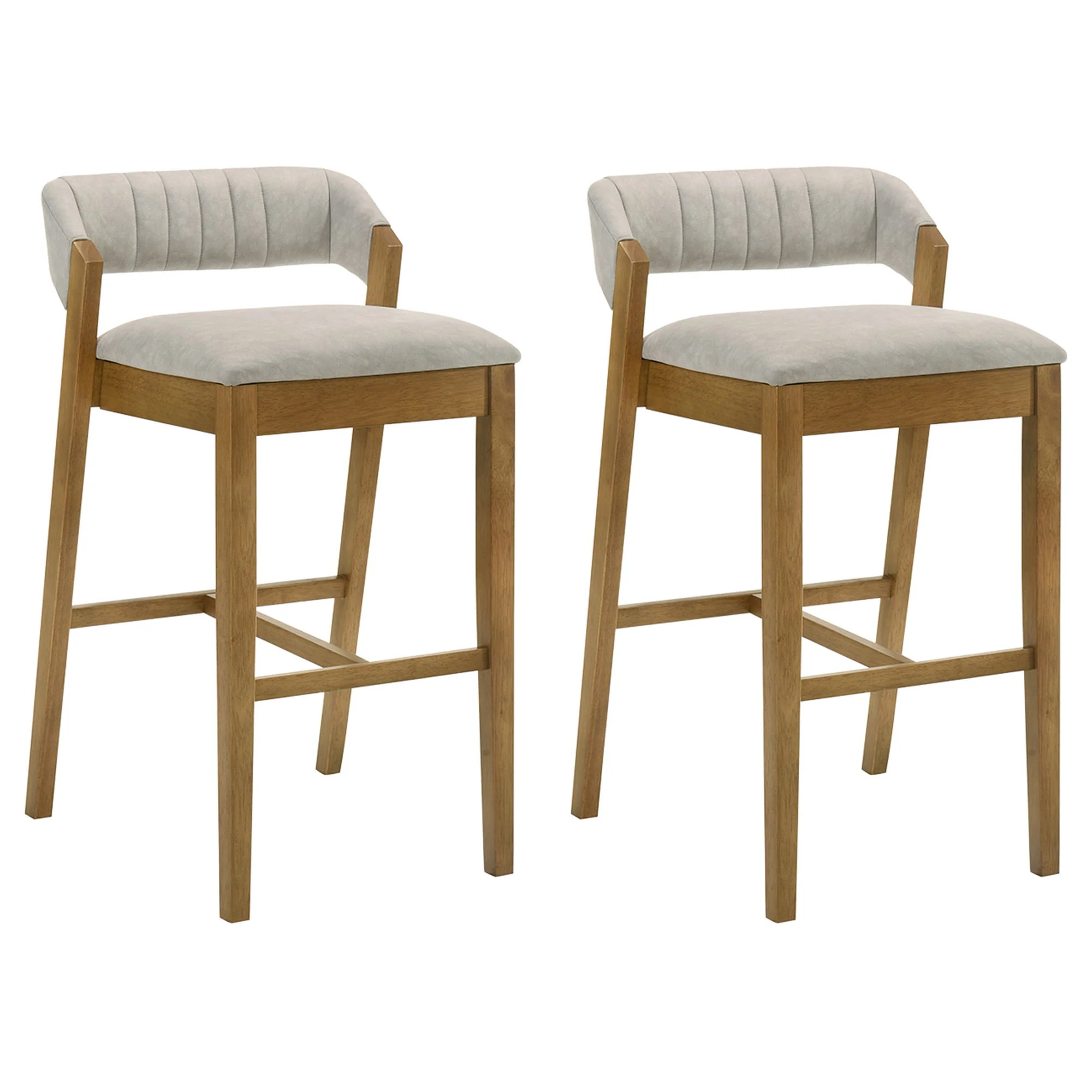 Landyn - 30" Amber Glow Bar Height Rubberwood Barstool - Image 4
