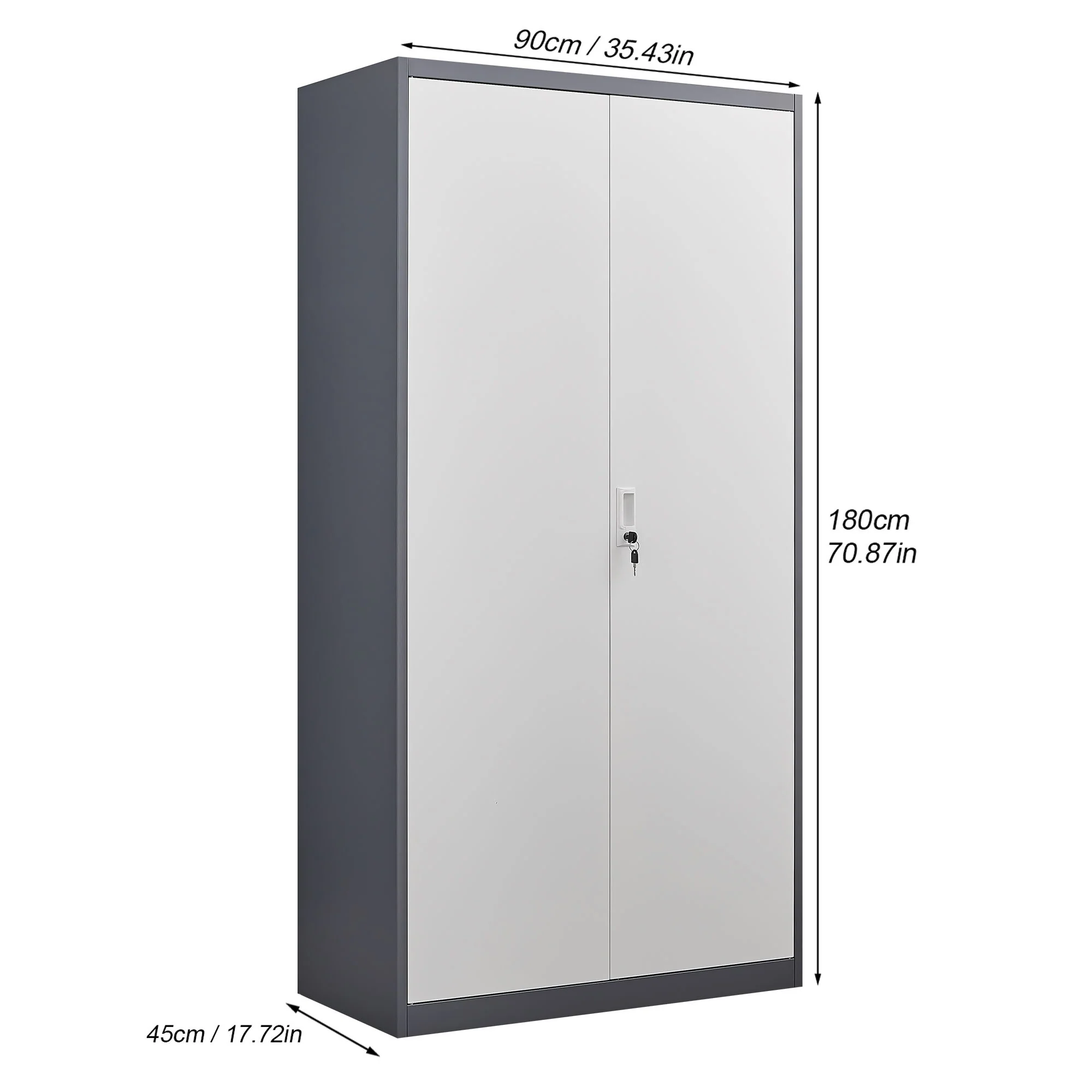 Large Capacity Wardrobe With Hanging Rod And Compartments - Image 9