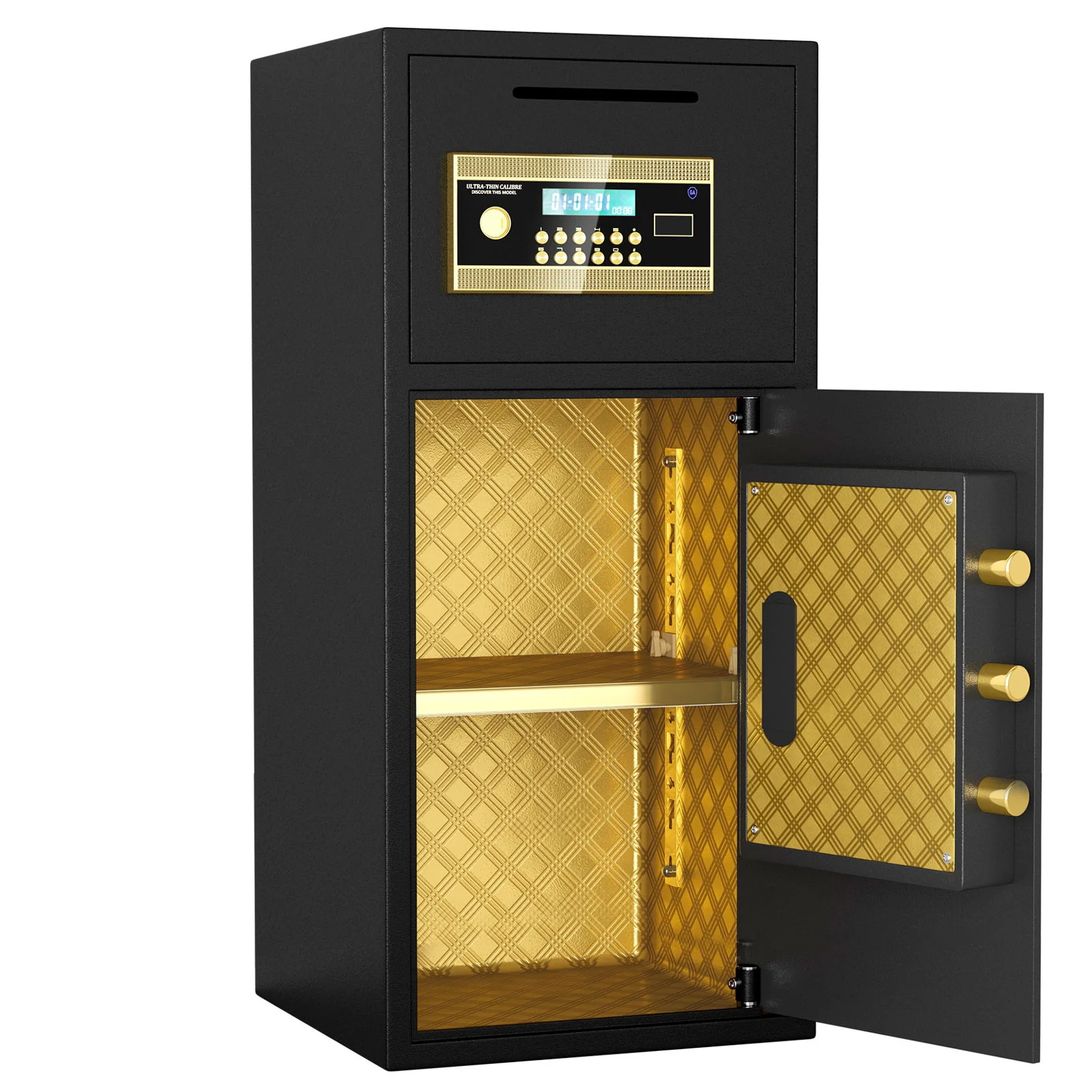 Large Double Door Coin Operated Safe, Digital Security Safe With Fireproof And Waterproof Bag - Image 16