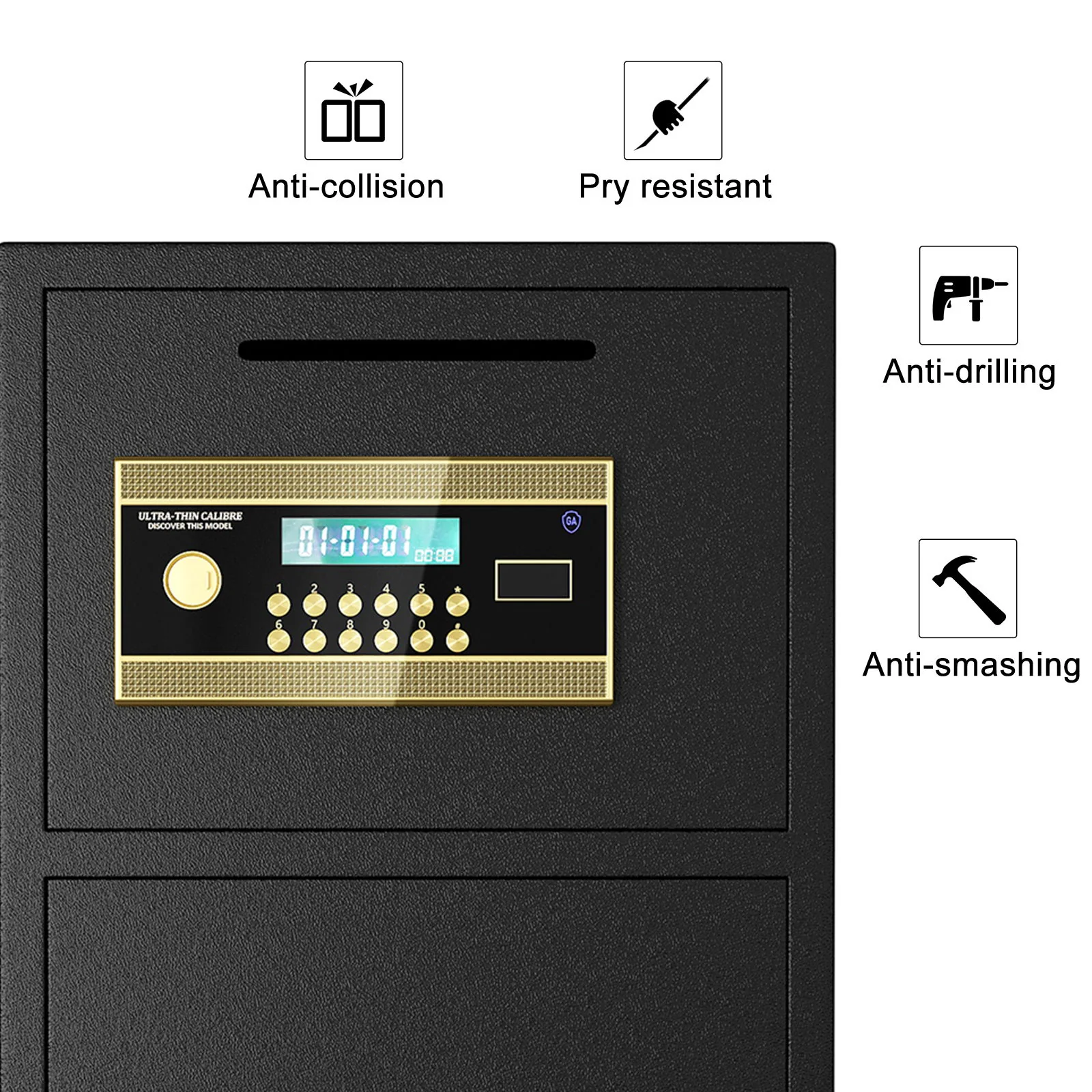 Large Double Door Coin Operated Safe, Digital Security Safe With Fireproof And Waterproof Bag - Image 21