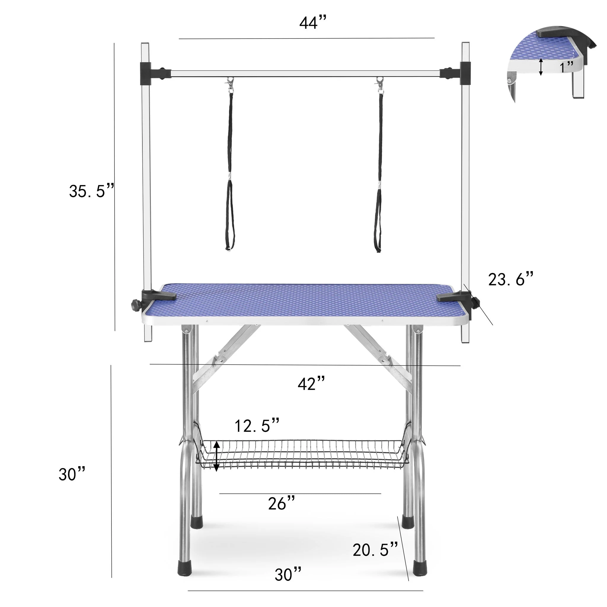 Large Grooming Table For Pet Dog And Cat With Adjustable Arm And Clamps Large Heavy Duty Animal Grooming Table - Image 14