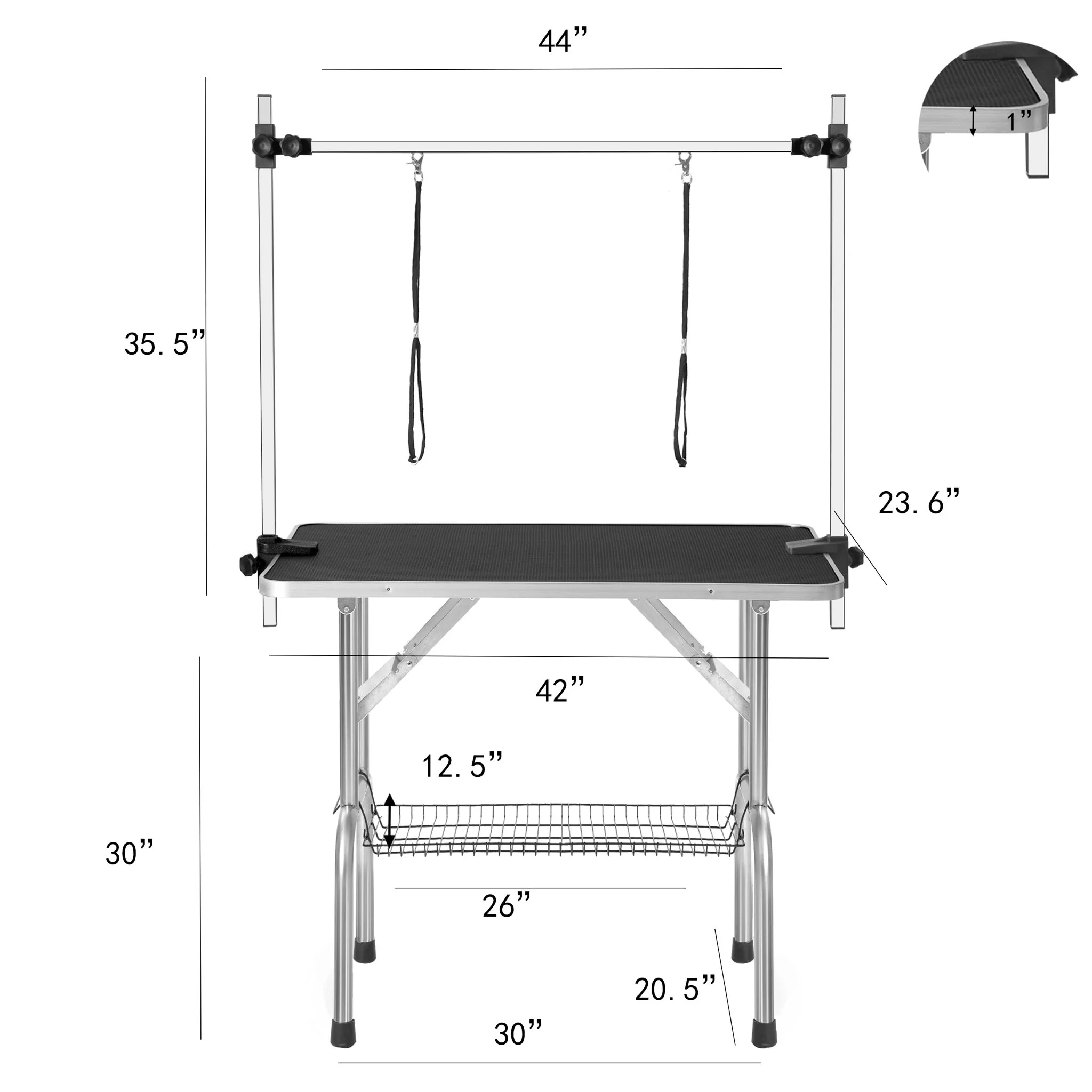 Large Grooming Table For Pet Dog And Cat With Adjustable Arm And Clamps Large Heavy Duty Animal Grooming Table - Image 6