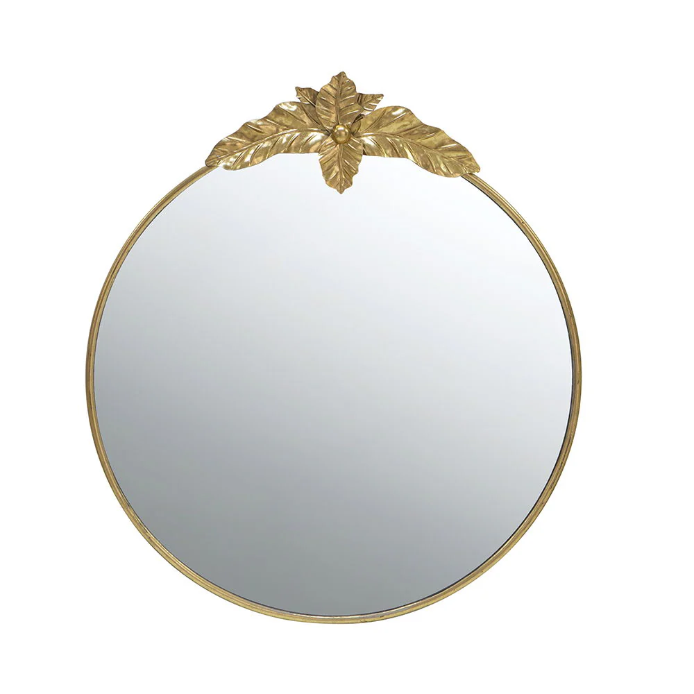 Large Round Wall Mirror With Metal Frame, Circle Accent Mirror For Living Room Bedroom Entryway - Gold - Image 3