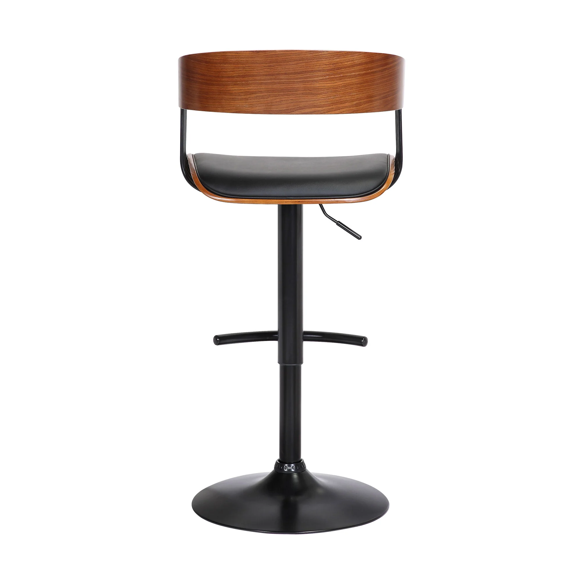 Larisa - Adjustable Walnut Wood Bar Stool - Image 17