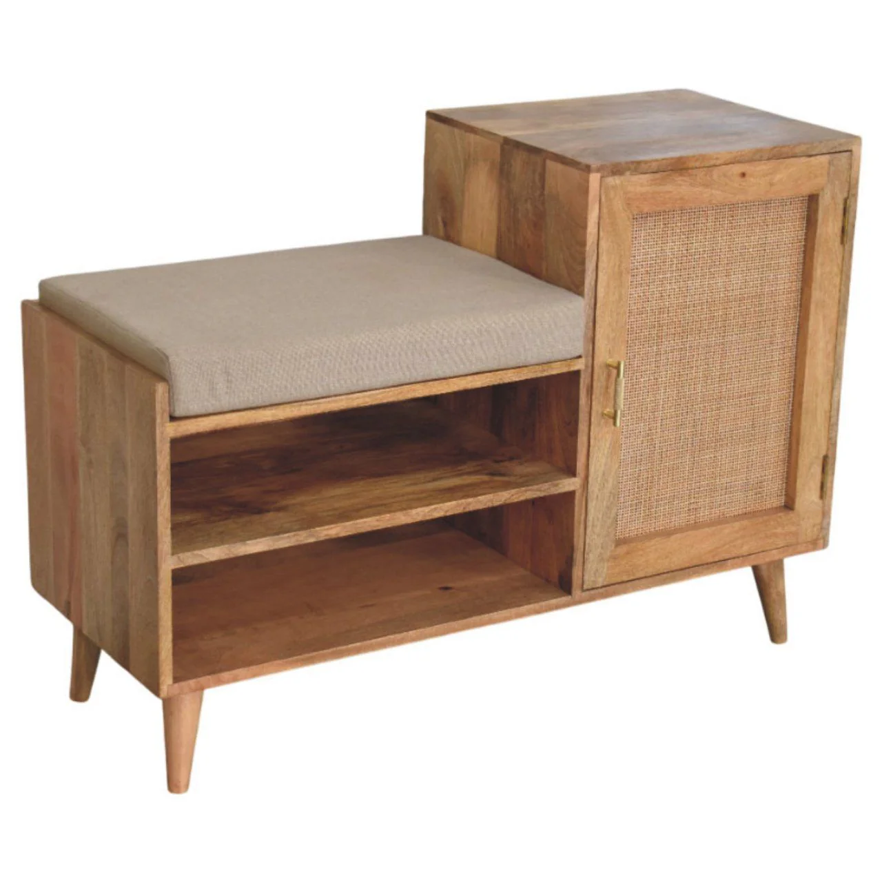 Larissa - 2 Slot Bench Unit - Beige - Image 7