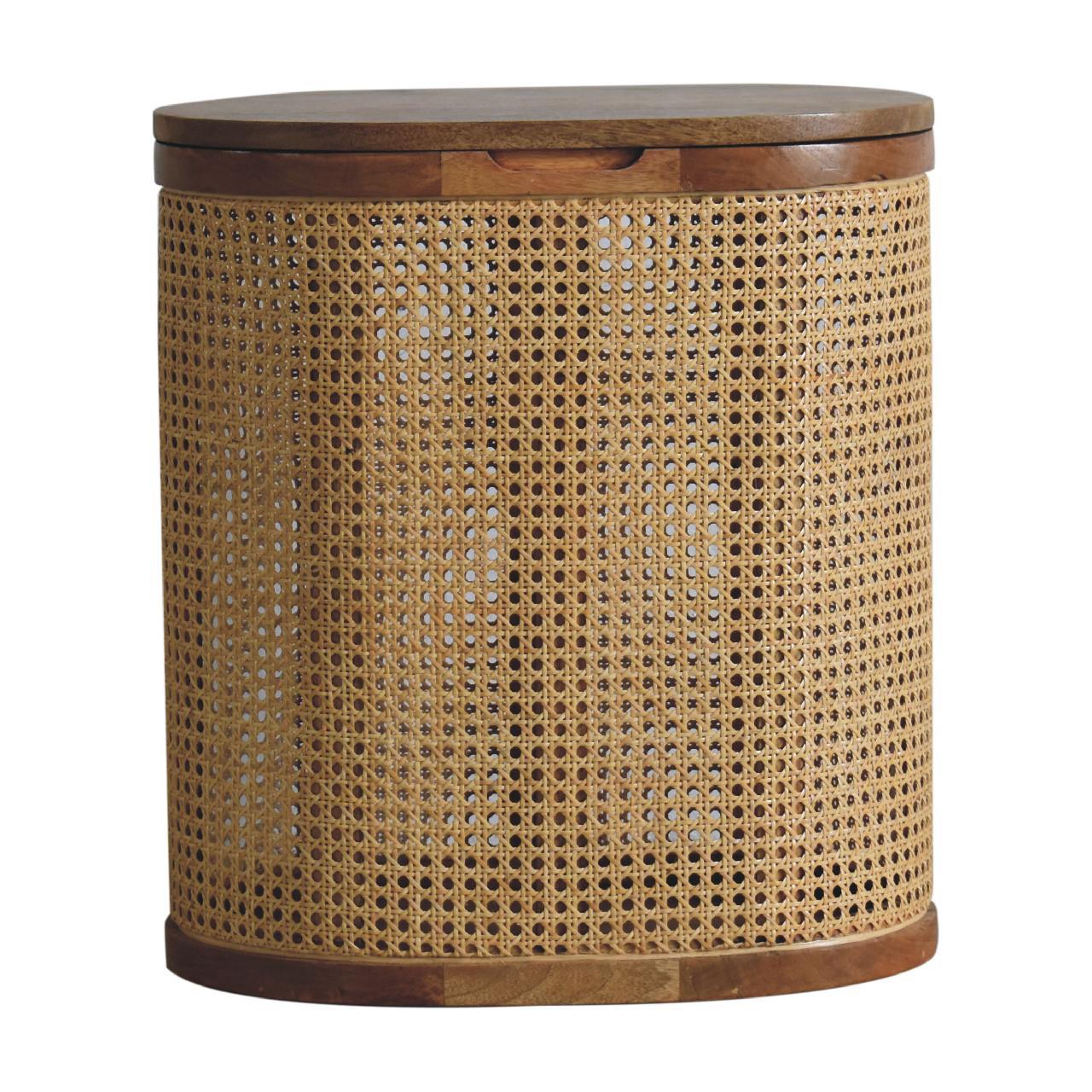 Larissa - Lid Up, Storage Stool - Oak - Image 8