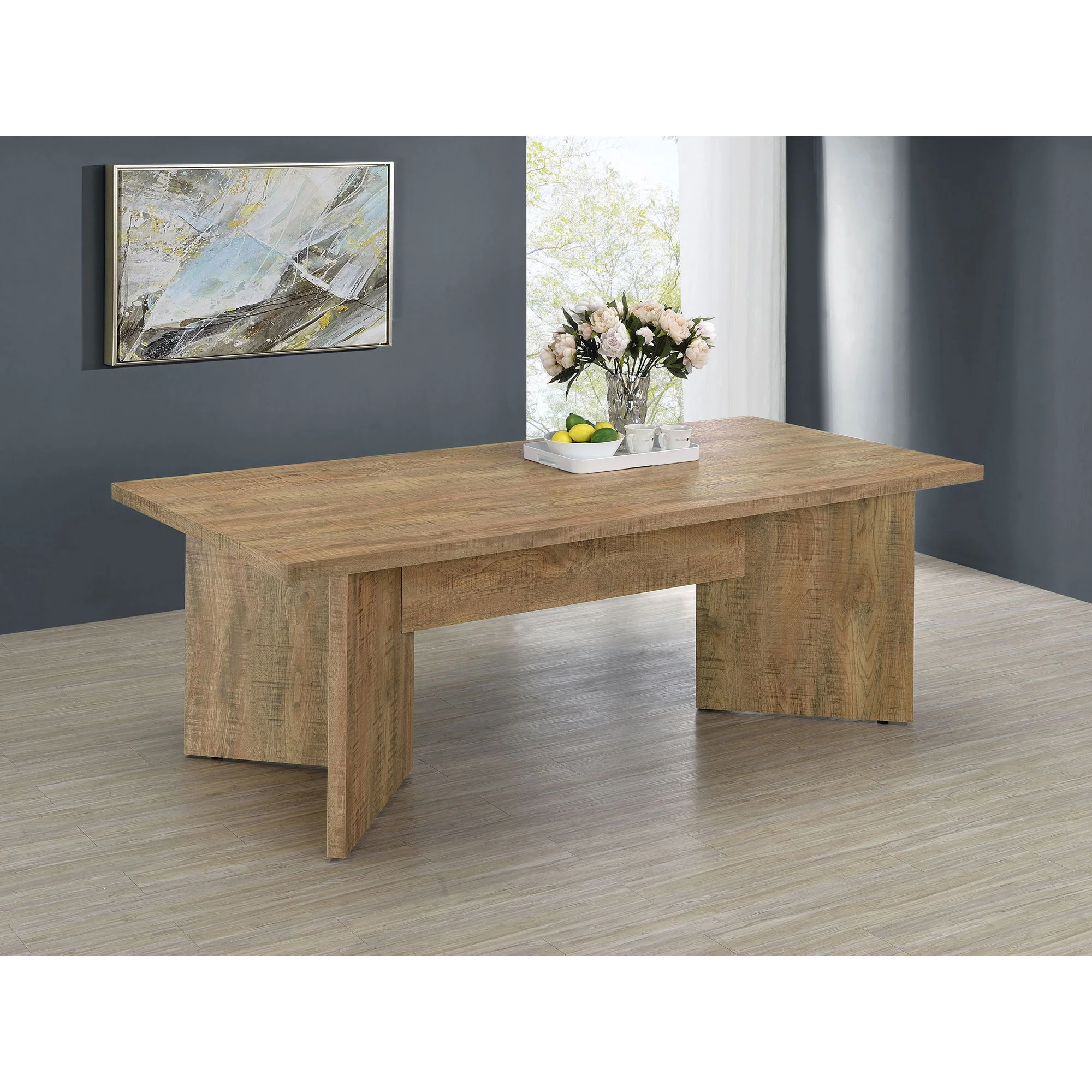 Larrabee - Rectangular Dining Table - Mango Color - Image 5
