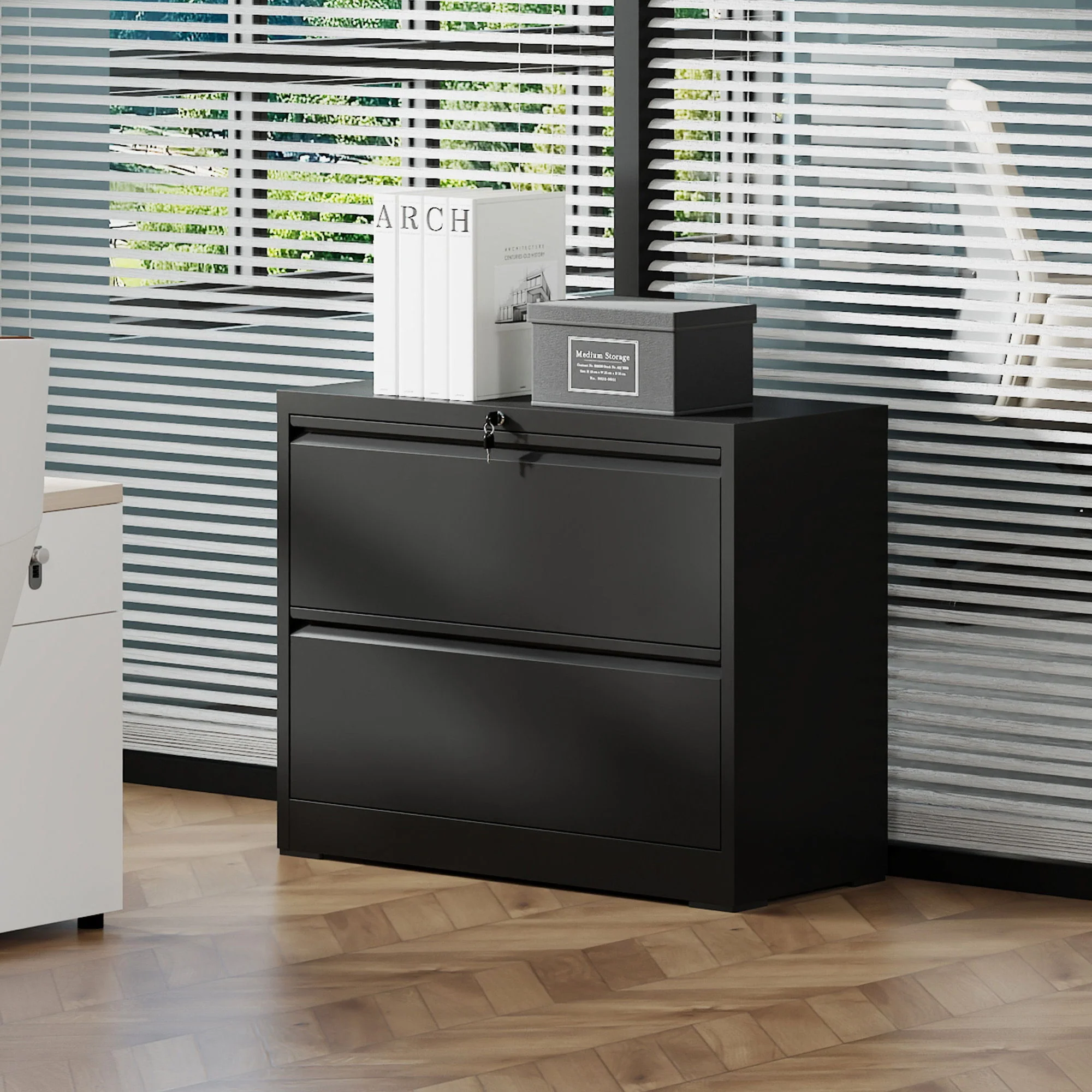 Lateral File Cabinet, Heavy Duty Filing Holds Letter/Legal/A4 Files - Image 14