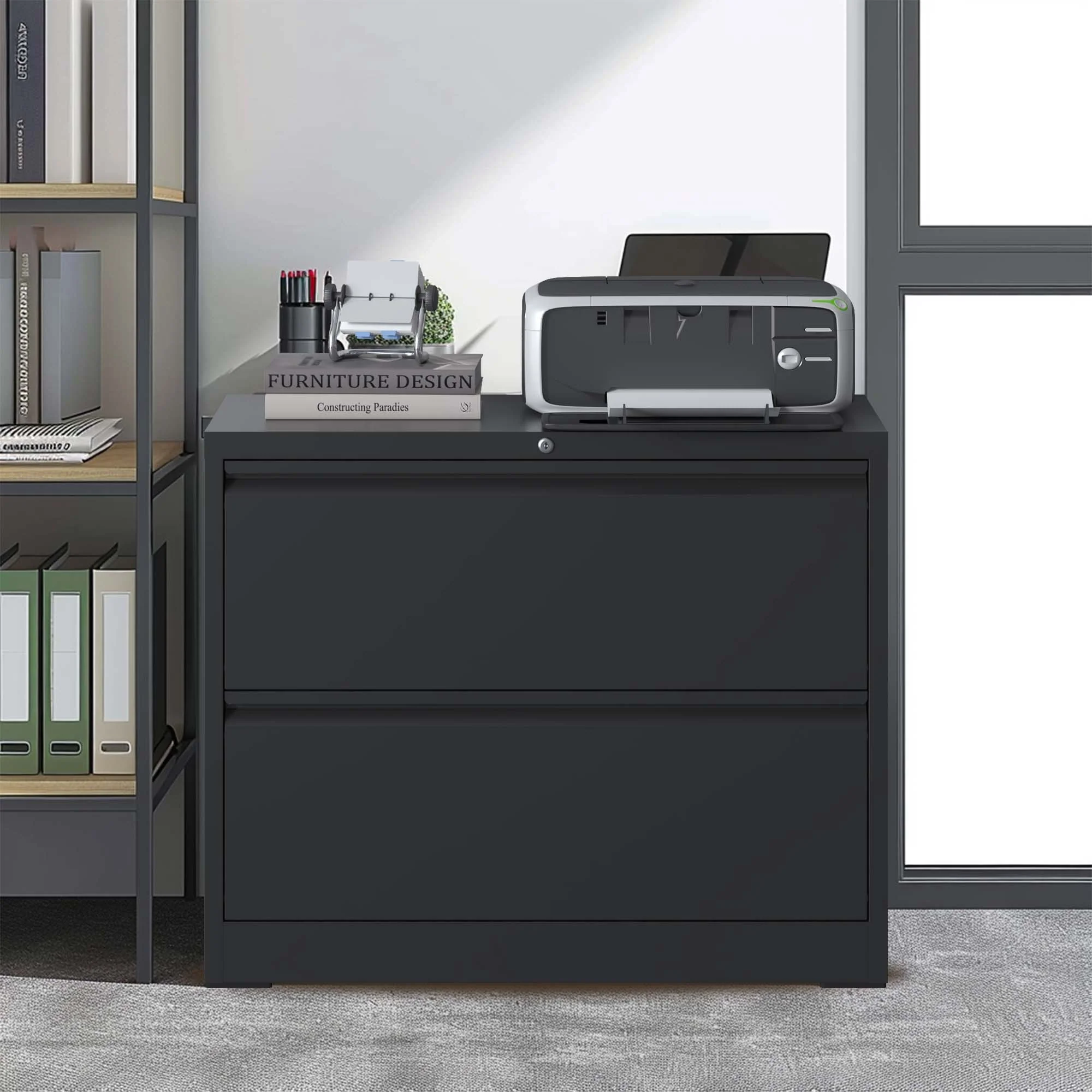 Lateral File Cabinet, Heavy Duty Filing Holds Letter/Legal/A4 Files - Image 17