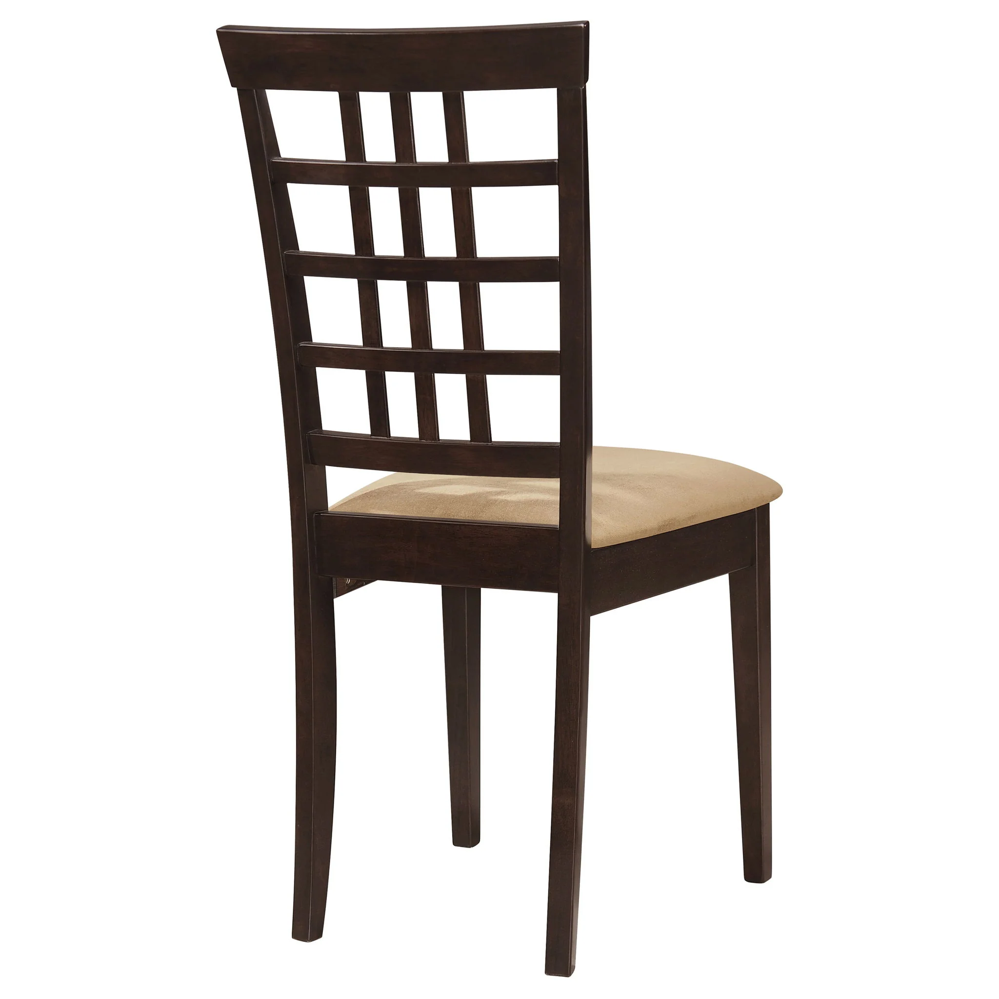 Lattice Back Side Chair (Set of 2) - Brown - Image 2