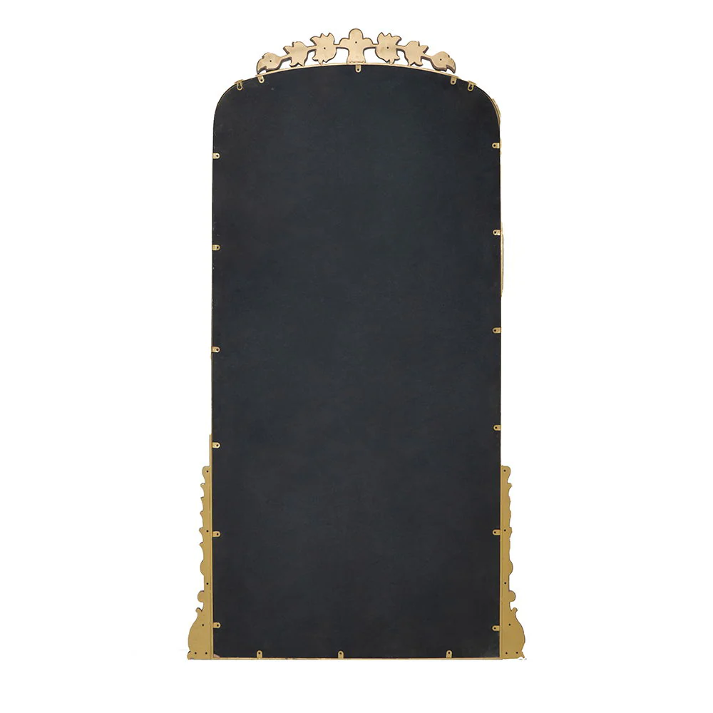Lavish - Full Length Mirror, AntiqueMetal Floor Mirror For Living Room, Bedroom - Gold - Image 5