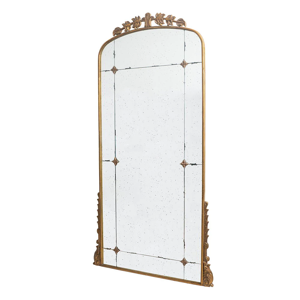 Lavish - Full Length Mirror, AntiqueMetal Floor Mirror For Living Room, Bedroom - Gold - Image 7