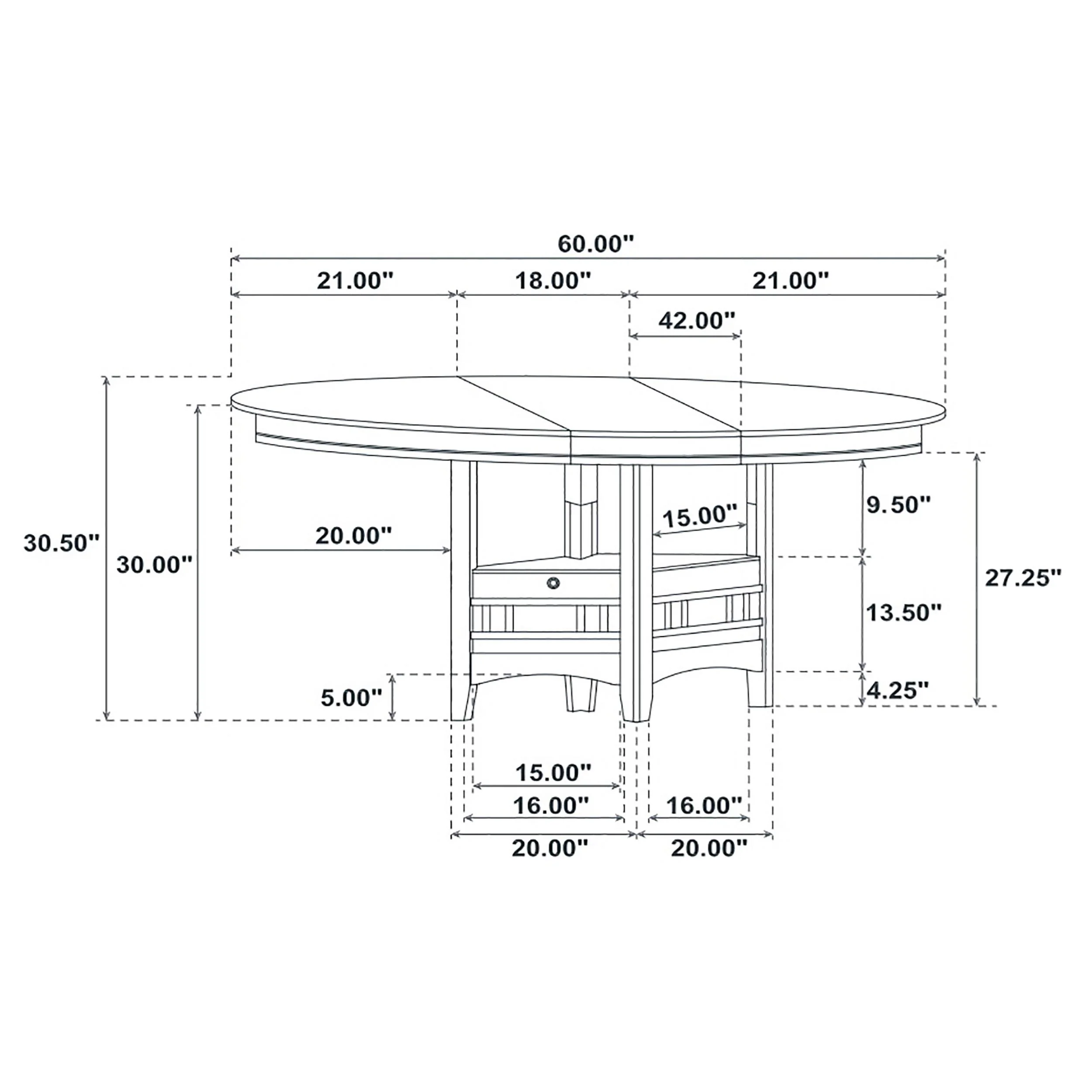 Lavon 5-Piece Oval Extension Dining Set, Medium Grey - Image 11
