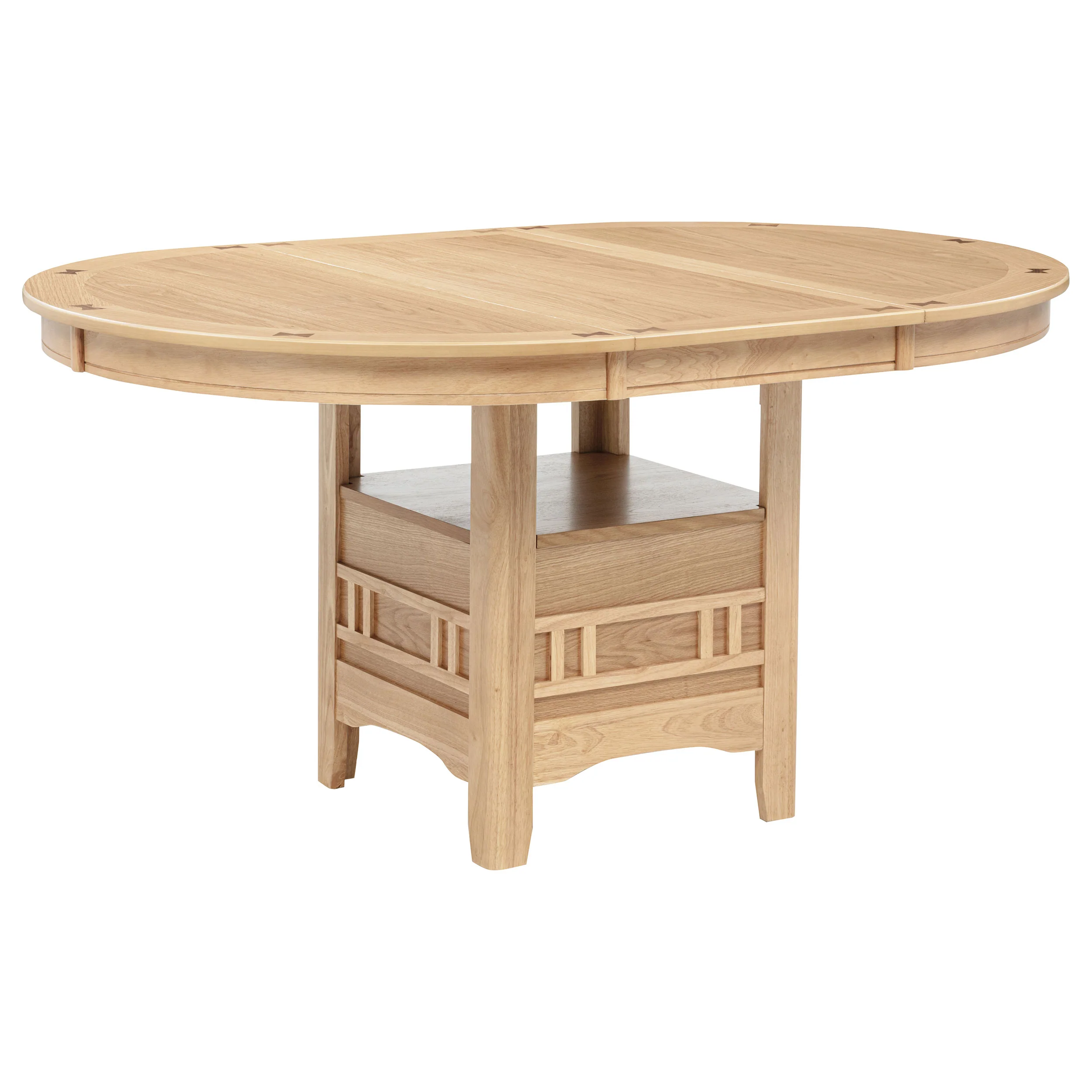 Lavon Oval 60-inch Wood Extension Dining Table Light Oak - Image 6