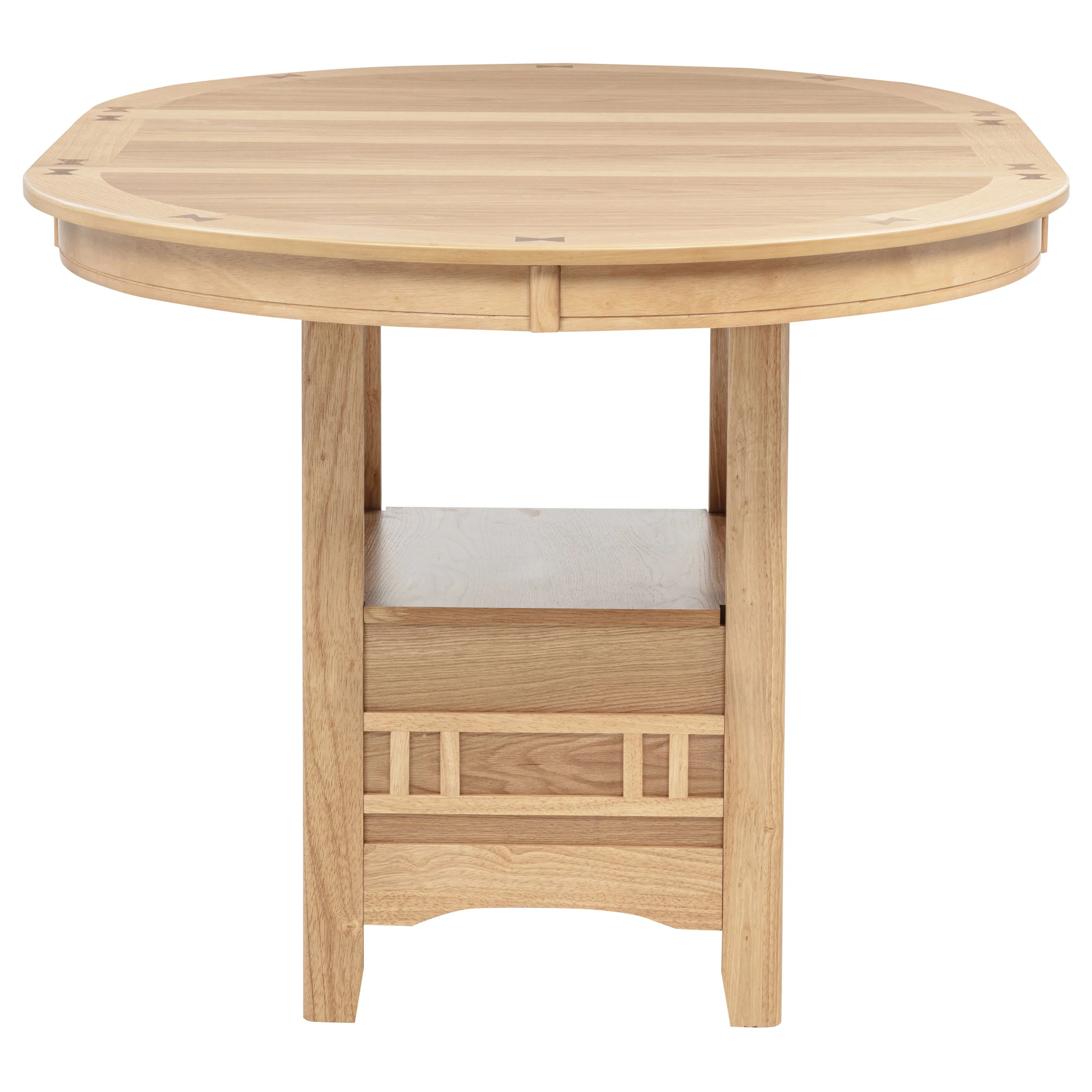 Lavon Oval Counter Height Dining Table Light Oak - Image 10