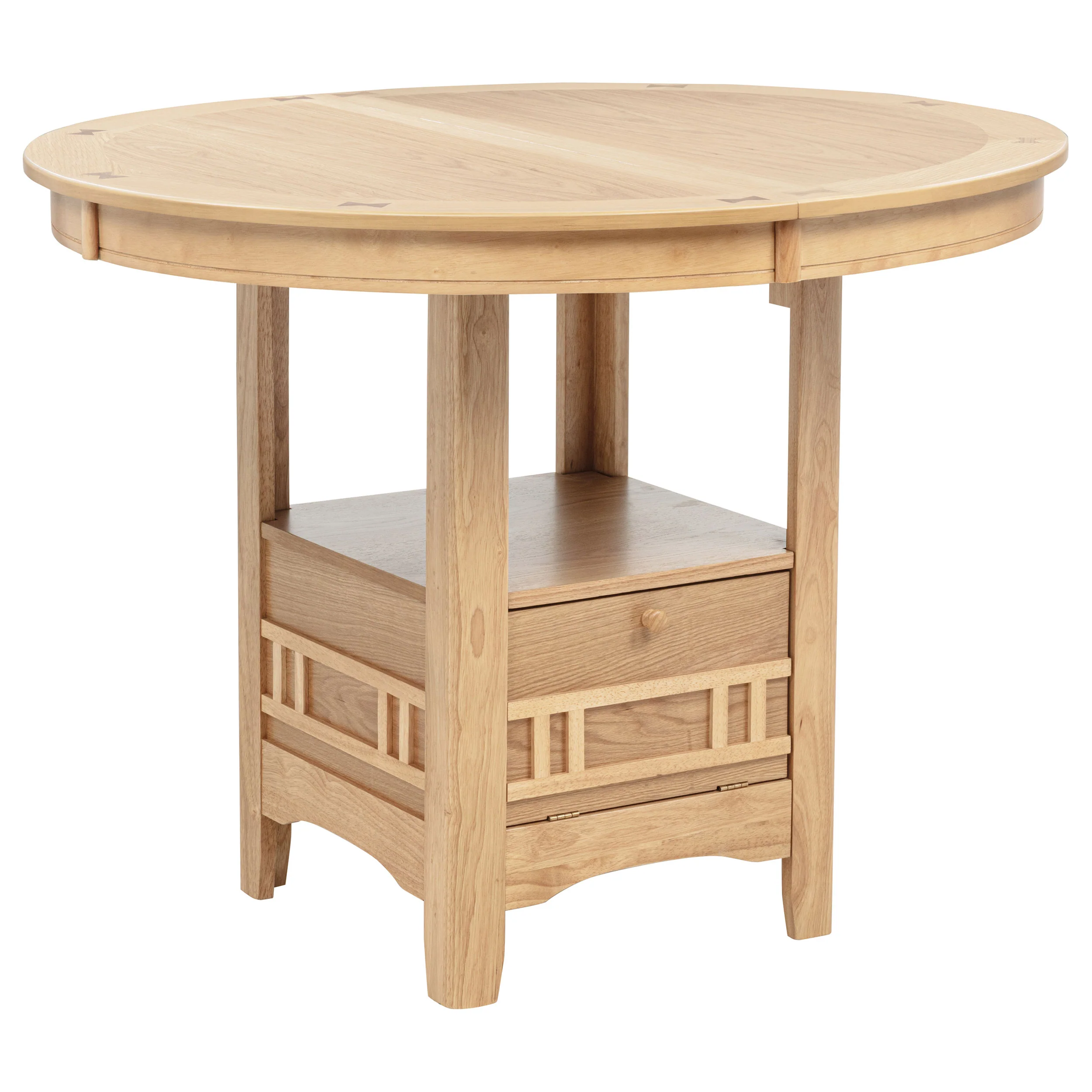 Lavon Oval Counter Height Dining Table Light Oak - Image 3