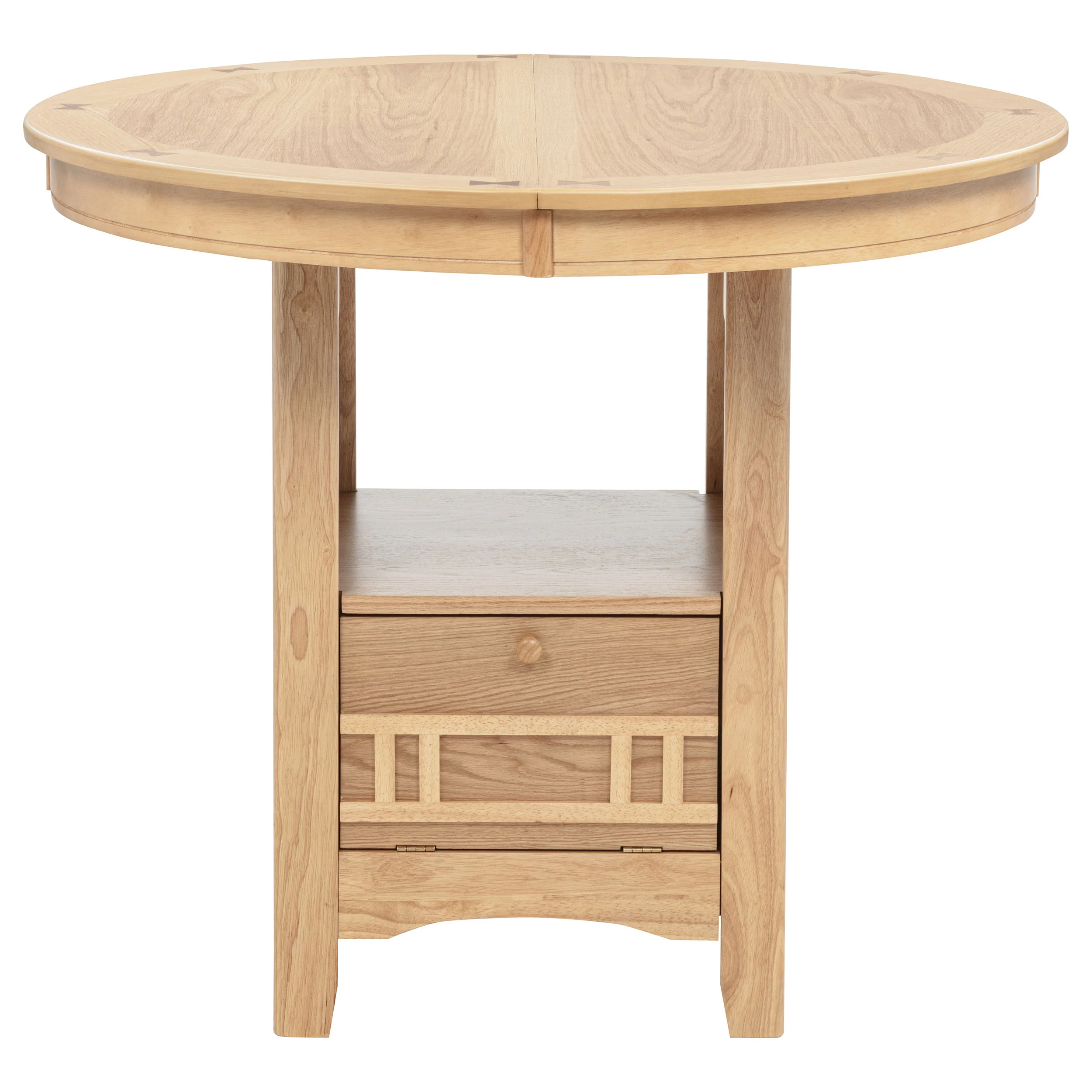Lavon Oval Counter Height Dining Table Light Oak - Image 7
