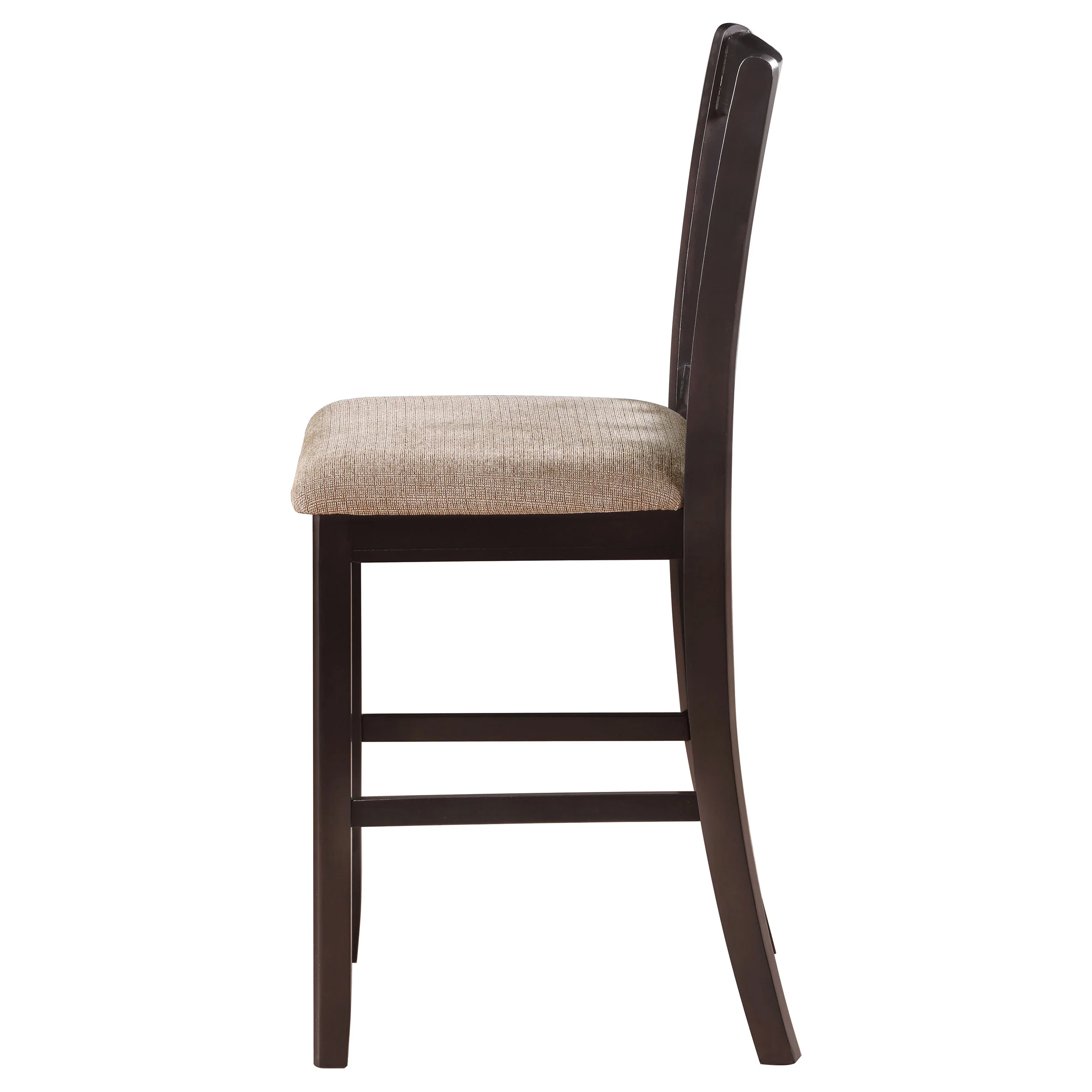 Lavon Wood Counter Height Dining Chair Tan and Espresso Set of 2 - Image 10