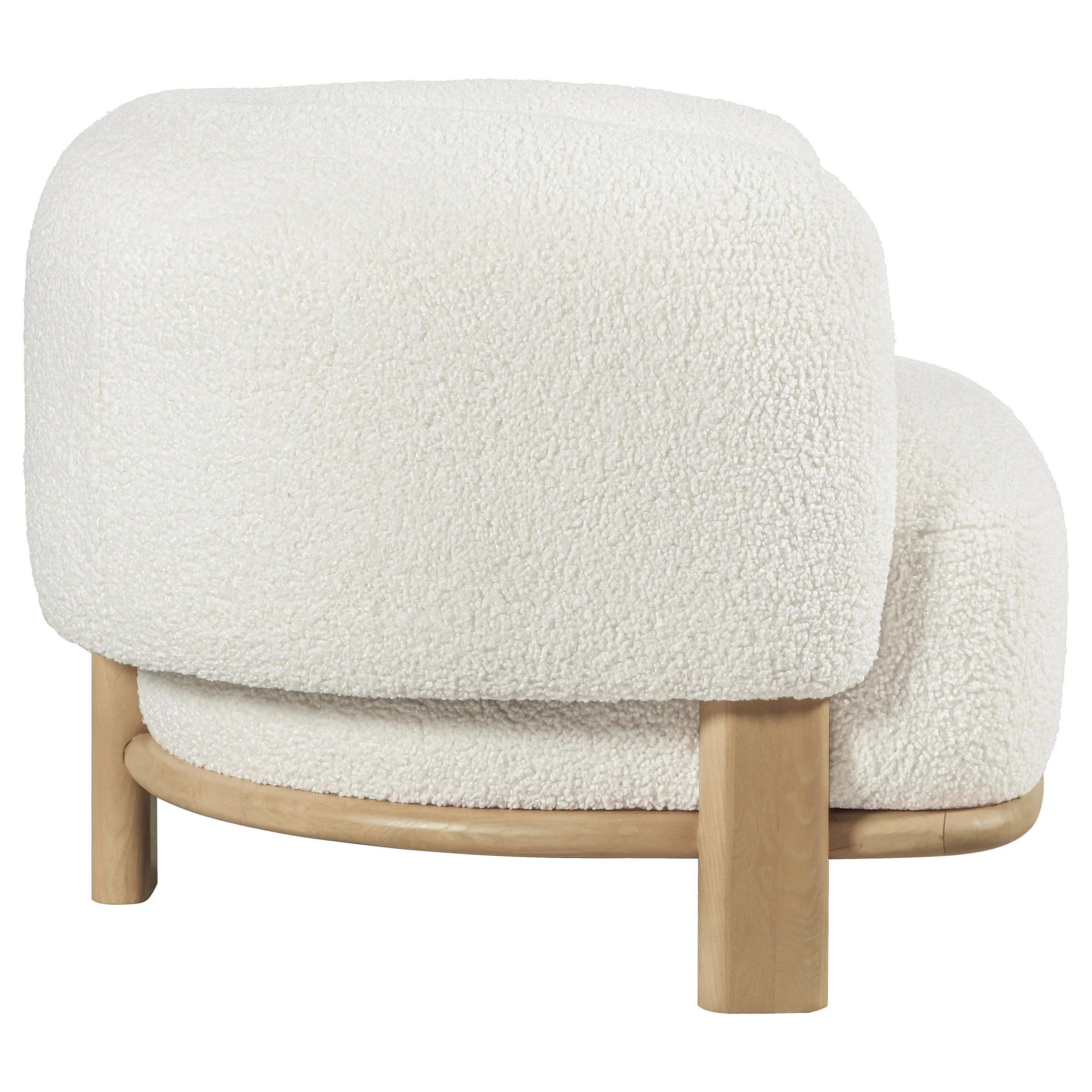 Lawler Upholstered Barrel Back Accent Chair, Ivory - Image 10