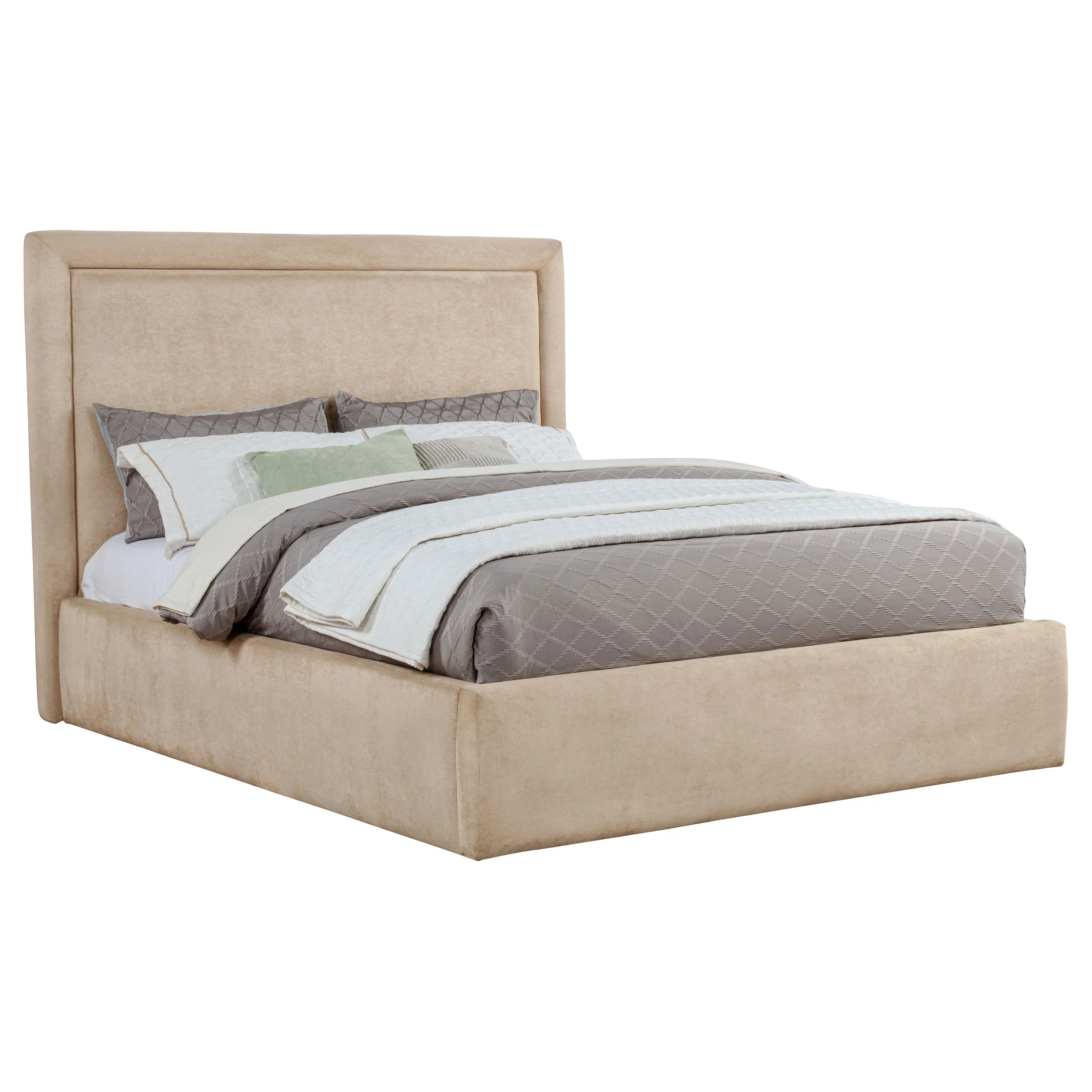 Lawson 54-Inch Upholstered Eastern King Platform Bed in Saddle - Image 2